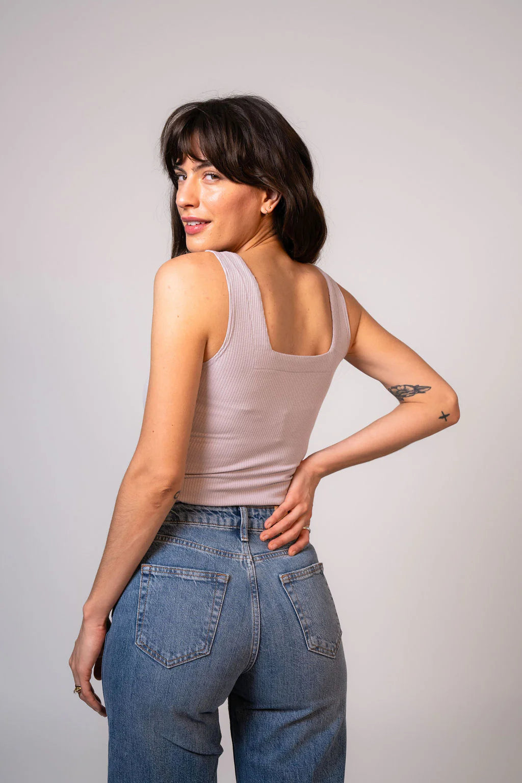 Emilia rib tank top