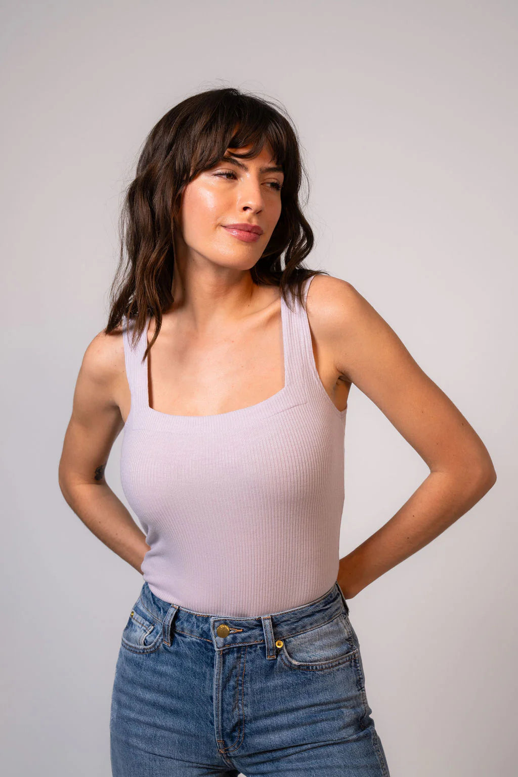 Emilia rib tank top