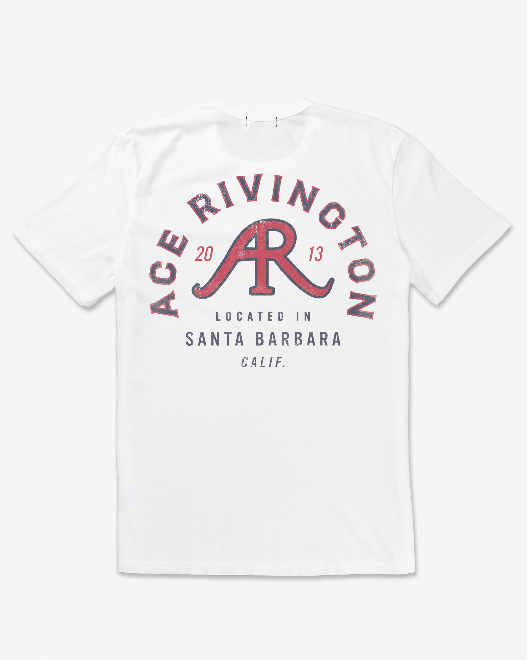 Supima Tee- Over arched chalk