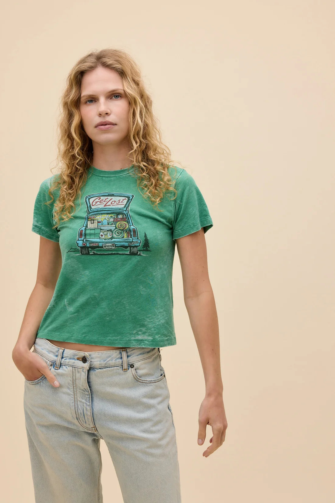 Get Lost Camper Burnout Vintage Tee