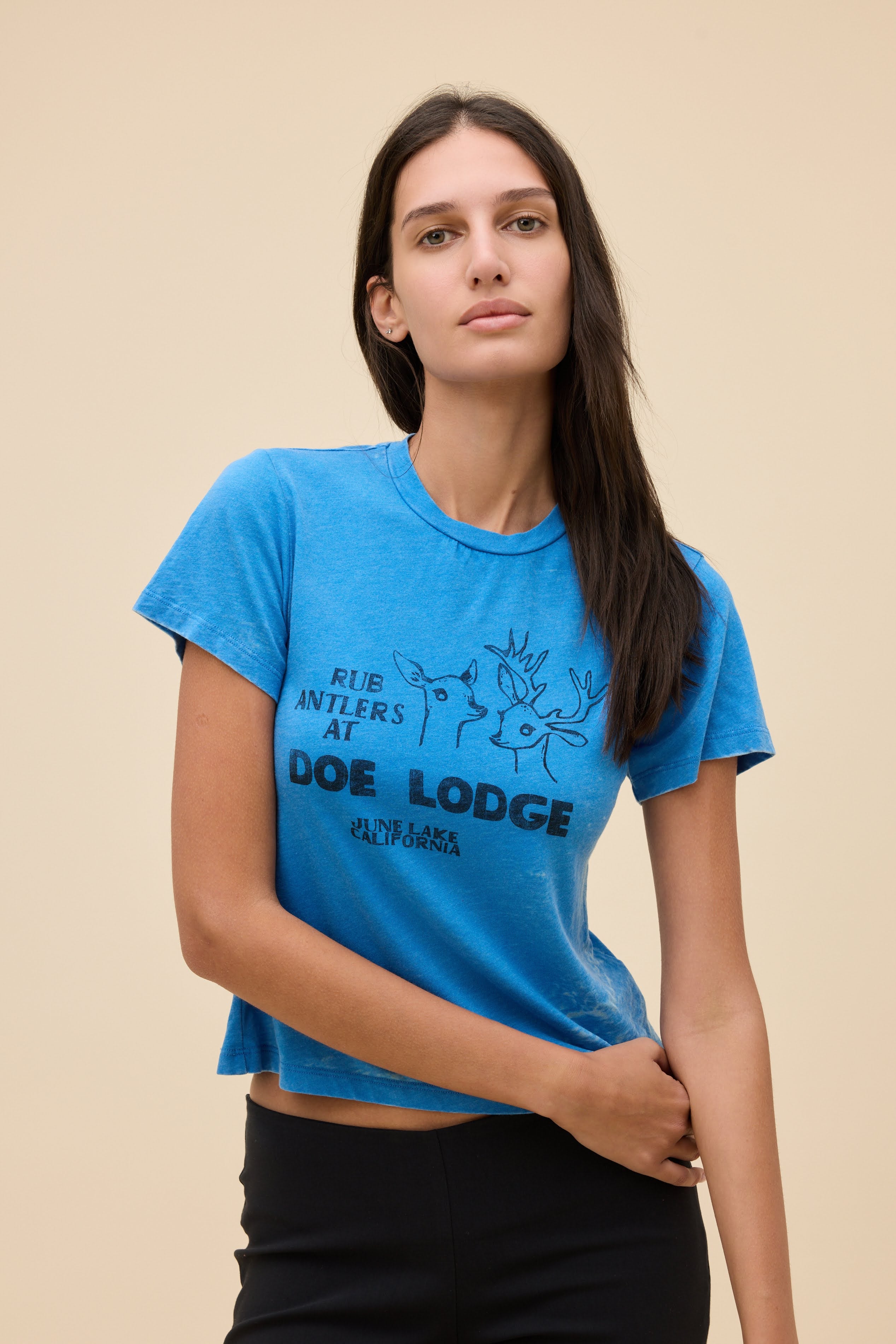 Rub Antlers Burnout Vintage Tee