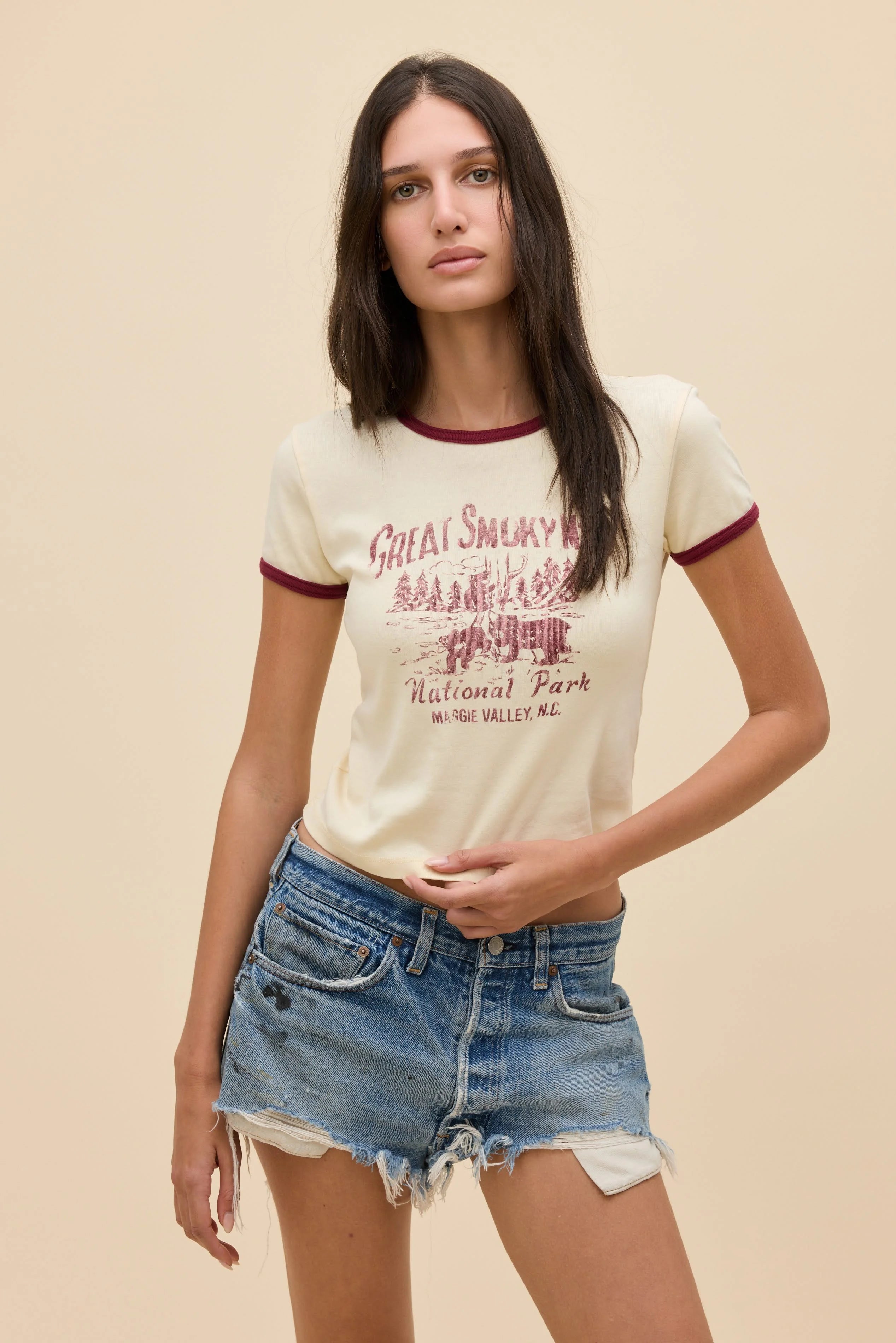 Great Smoky Mnts ringer tee