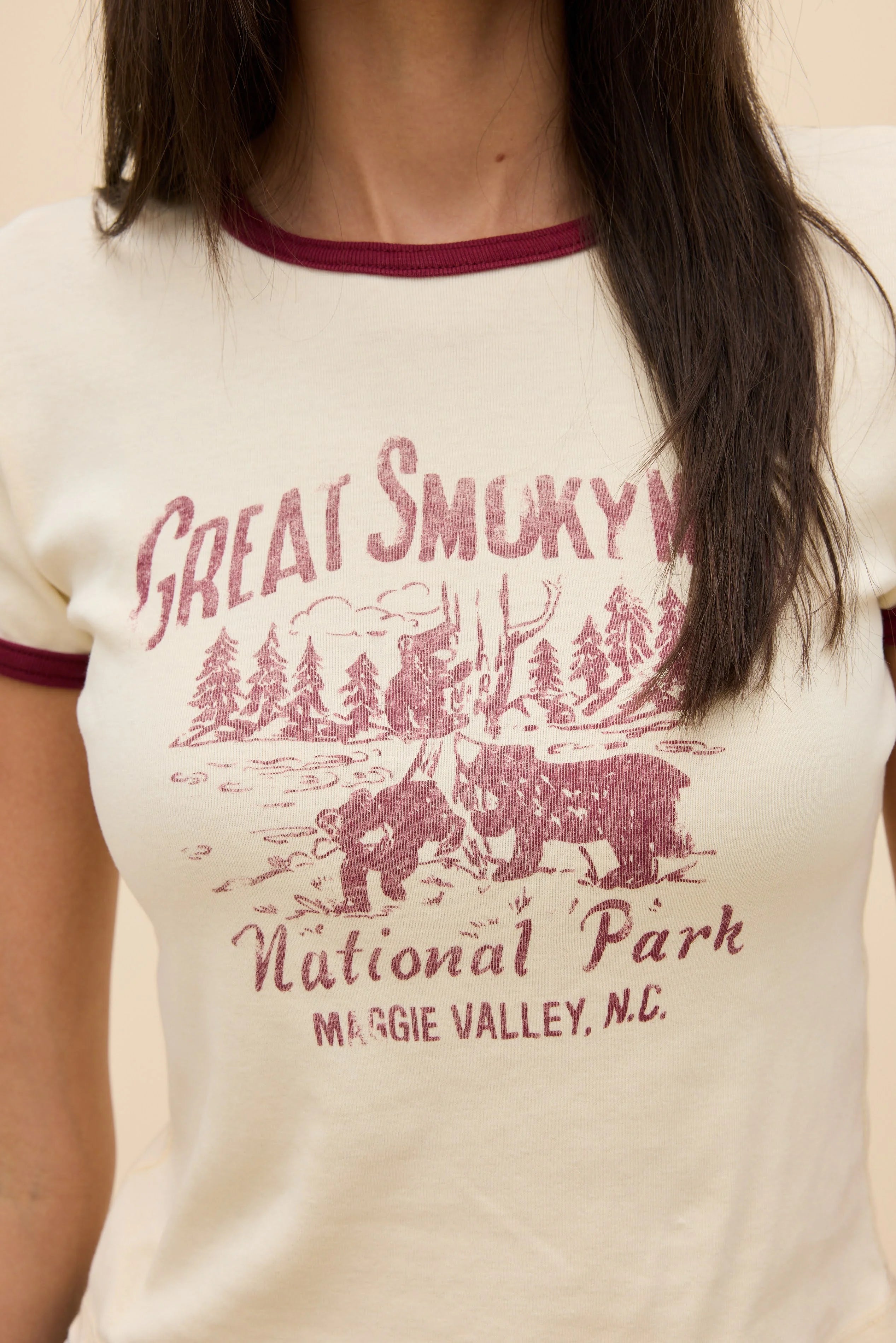 Great Smoky Mnts ringer tee