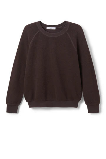 Ziggy, inside out cotton fleece shrunken crew