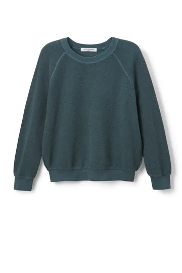 Ziggy, inside out cotton fleece shrunken crew