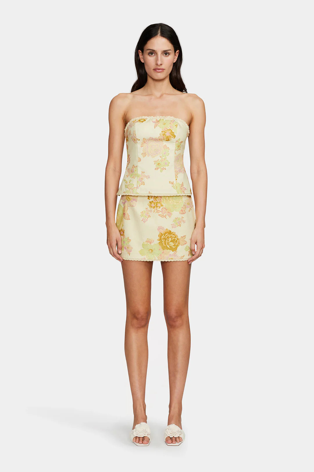 Tara Fitted Bodice Citrus Floral