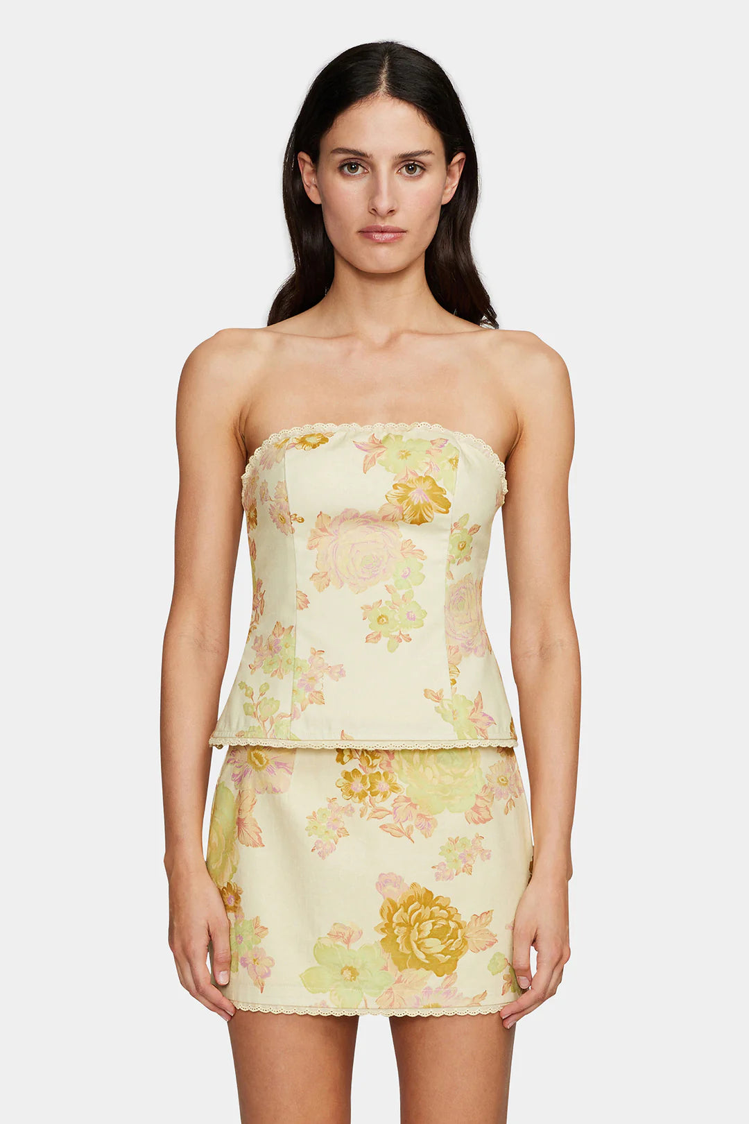 Tara Fitted Bodice Citrus Floral
