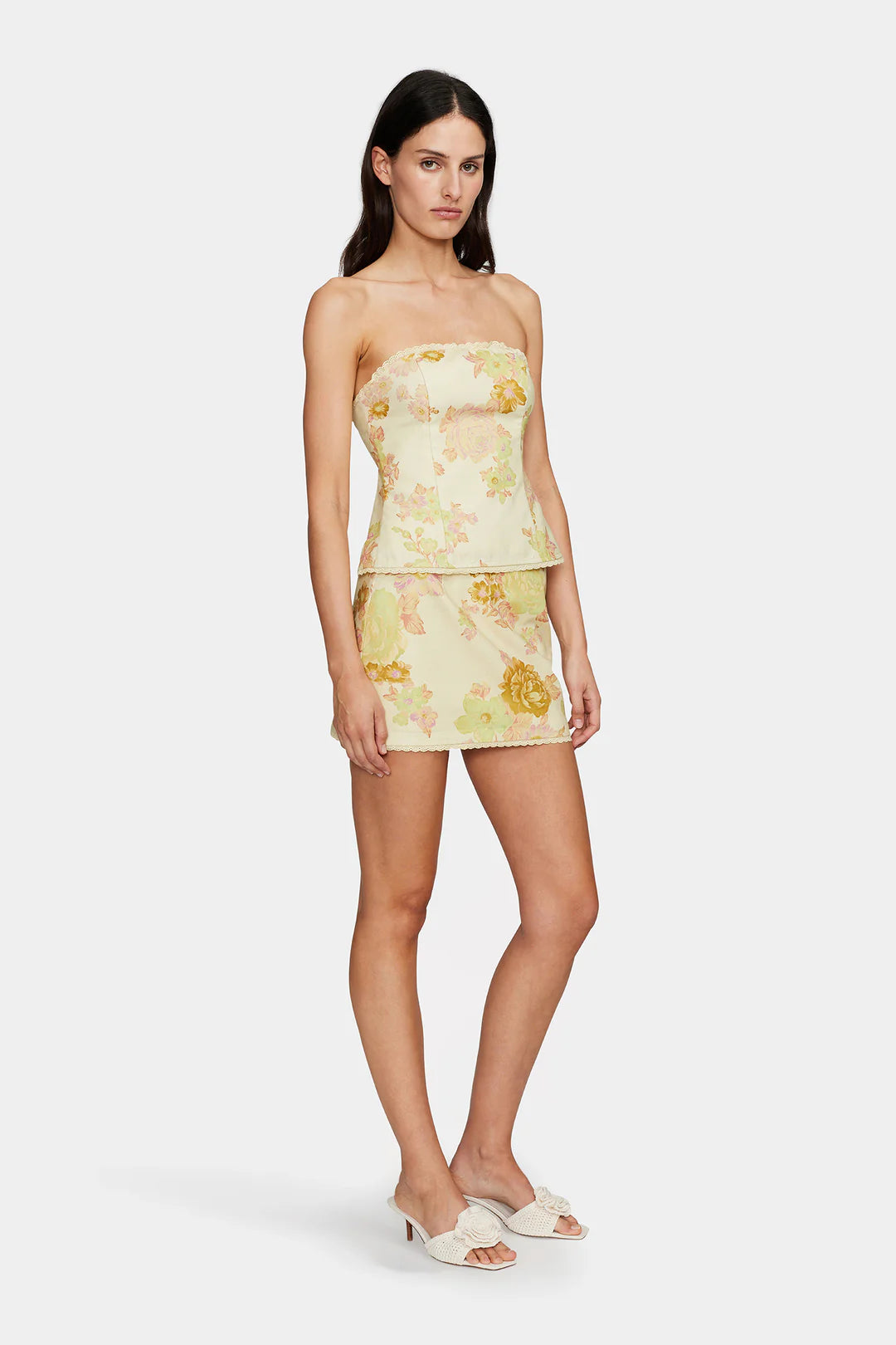 Tara Fitted Bodice Citrus Floral
