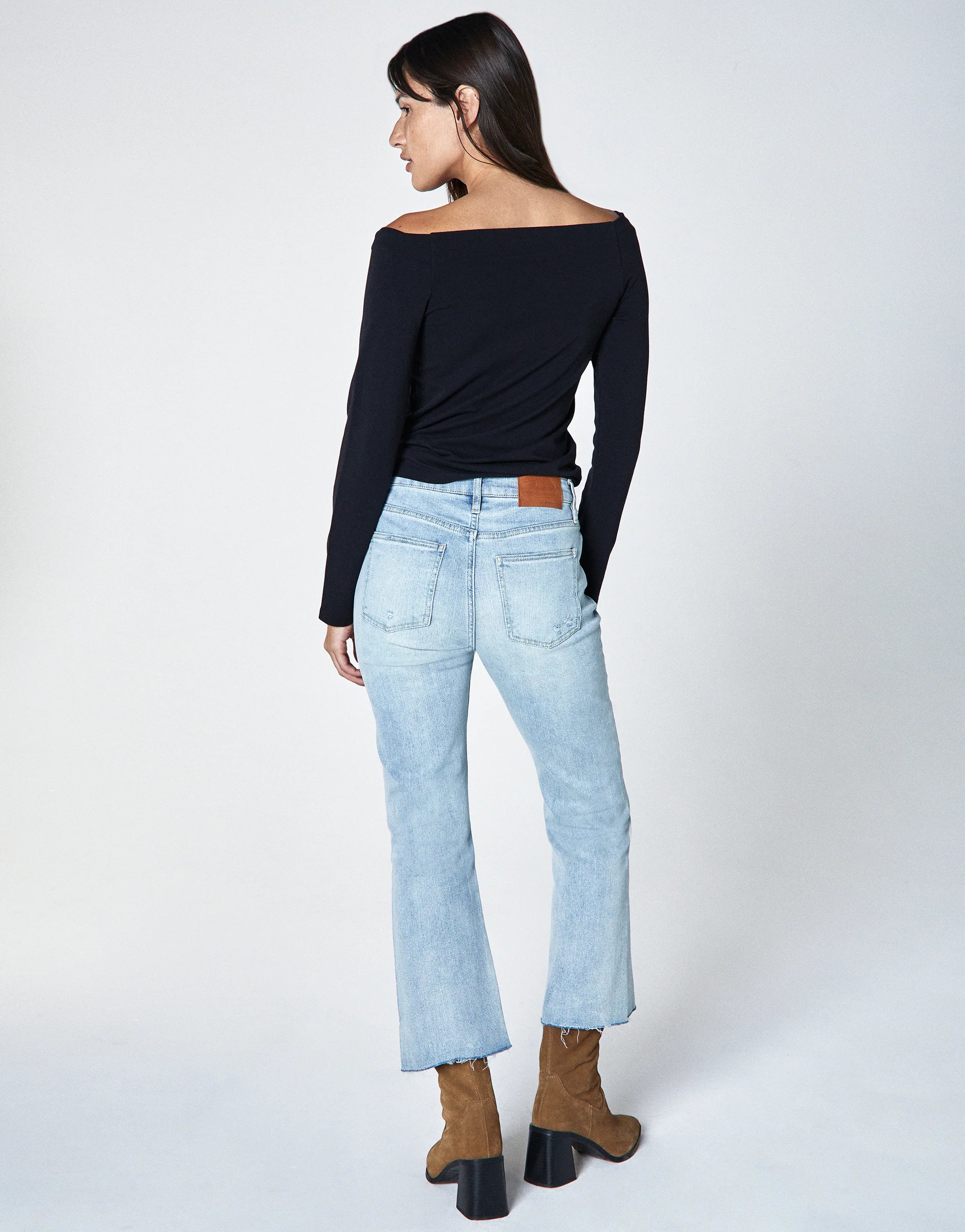 Marlow Mid-Rise Cropped Demi Flare