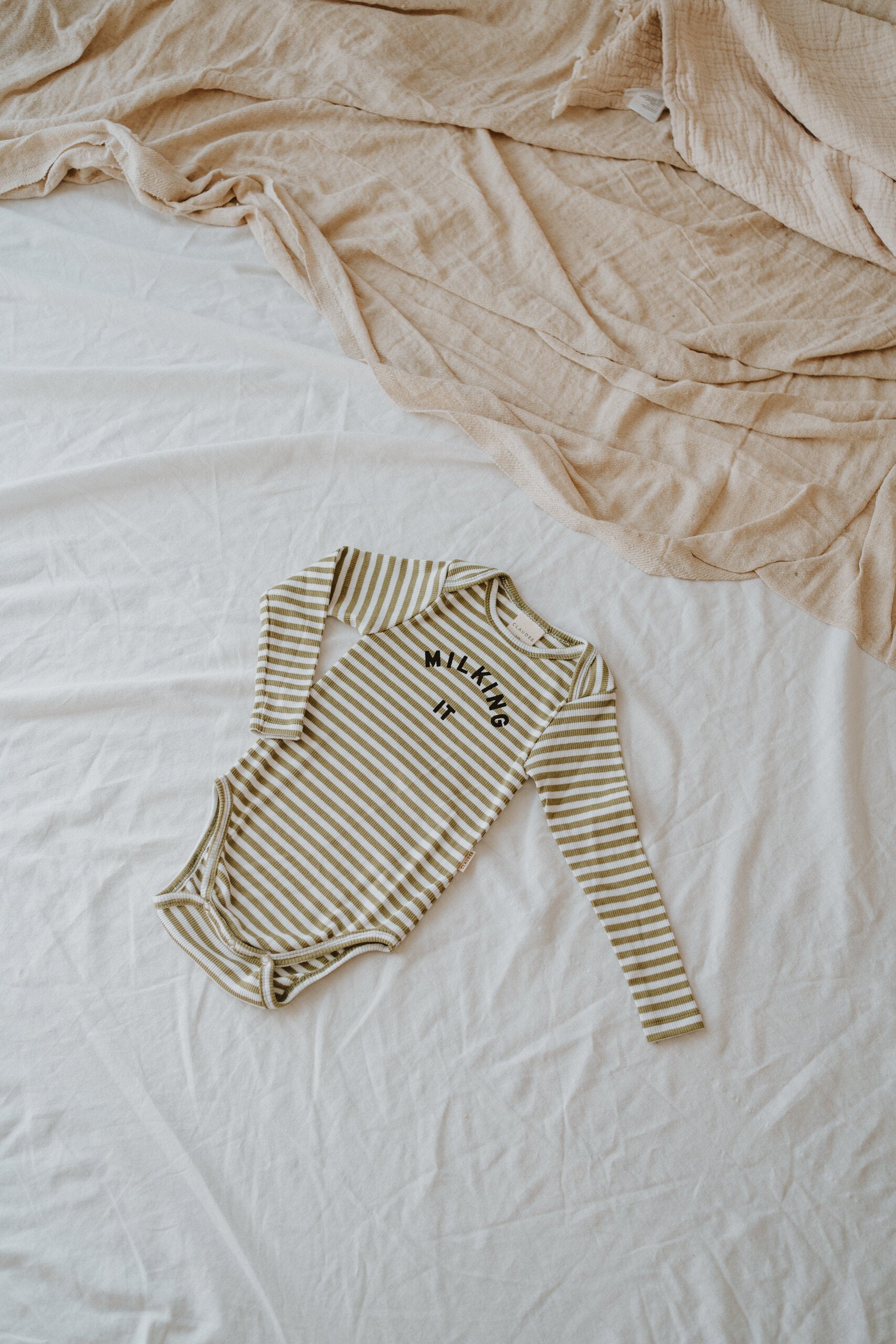 Milking It Coco Stripe Bodysuit