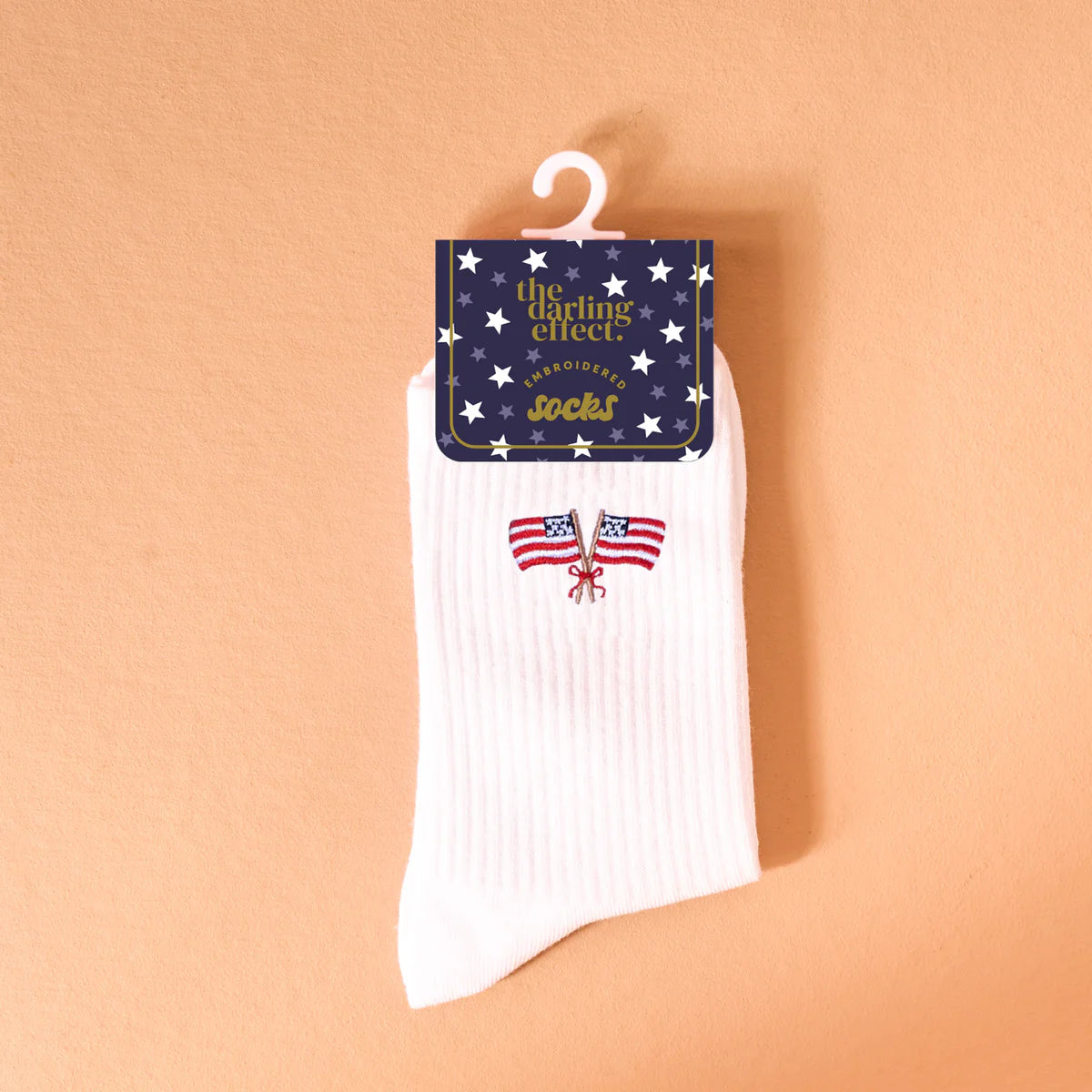 Embroidered Crew Socks