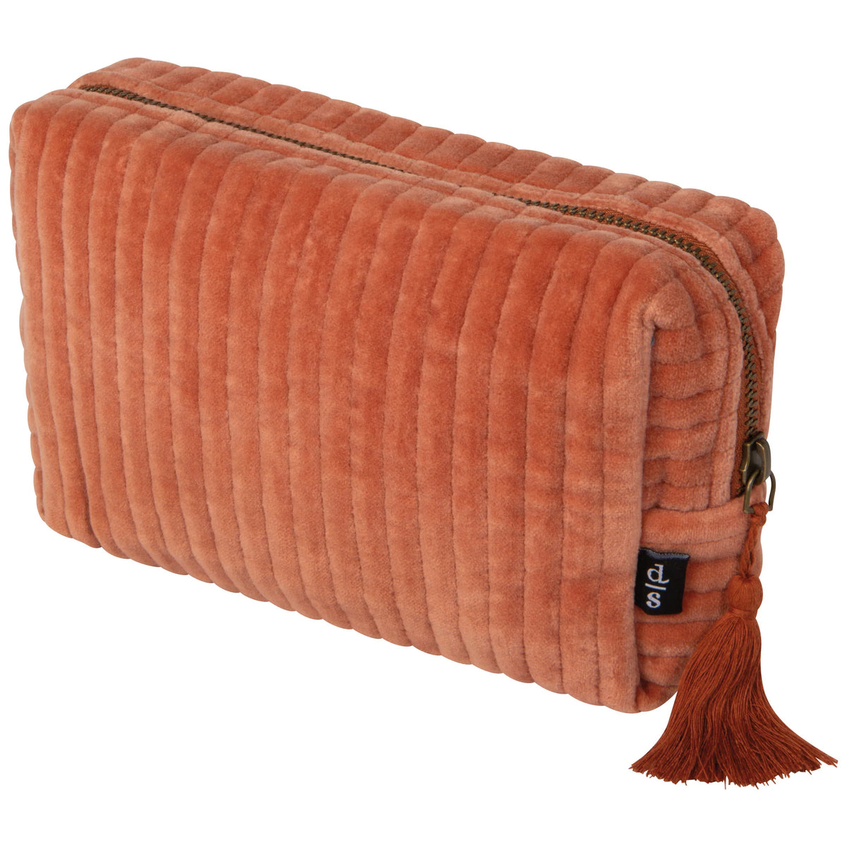 Quilted Velvet Cosmetic Bag