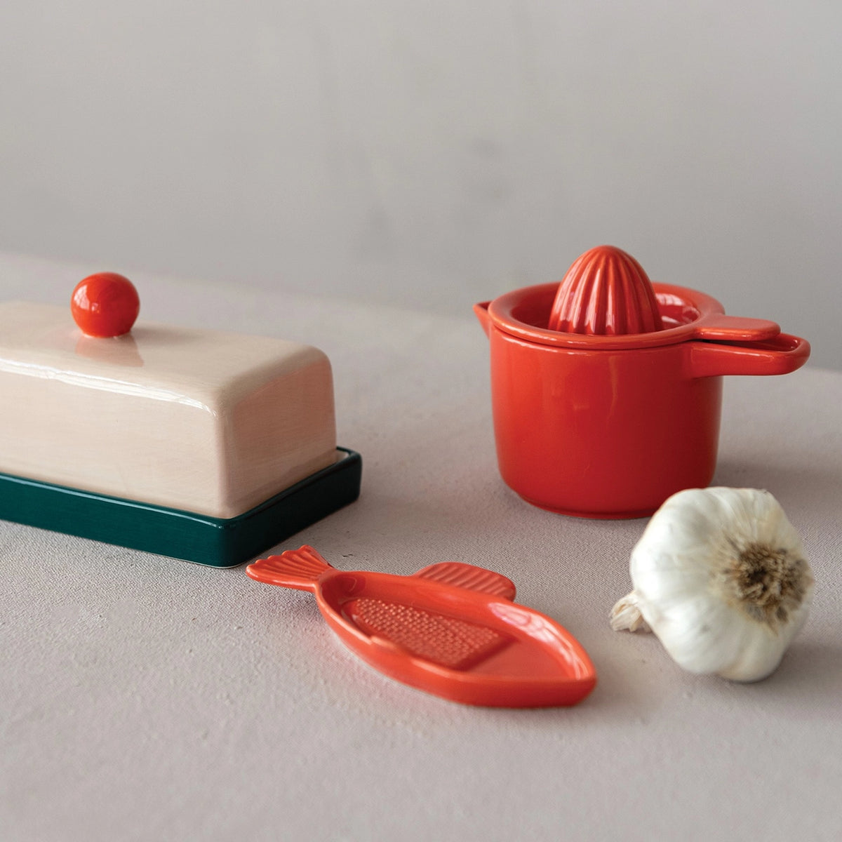 Stoneware Garlic Grater