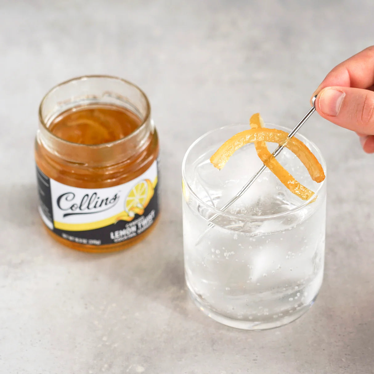 Candied Lemon Twist in Syrup