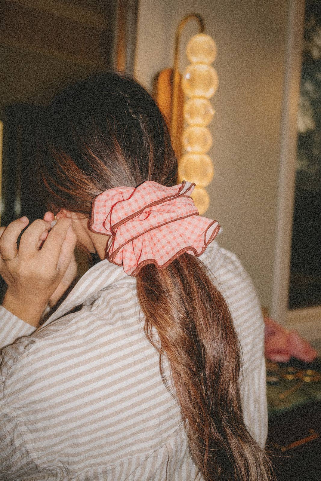 Girlhood Plaid Corset Scrunchie