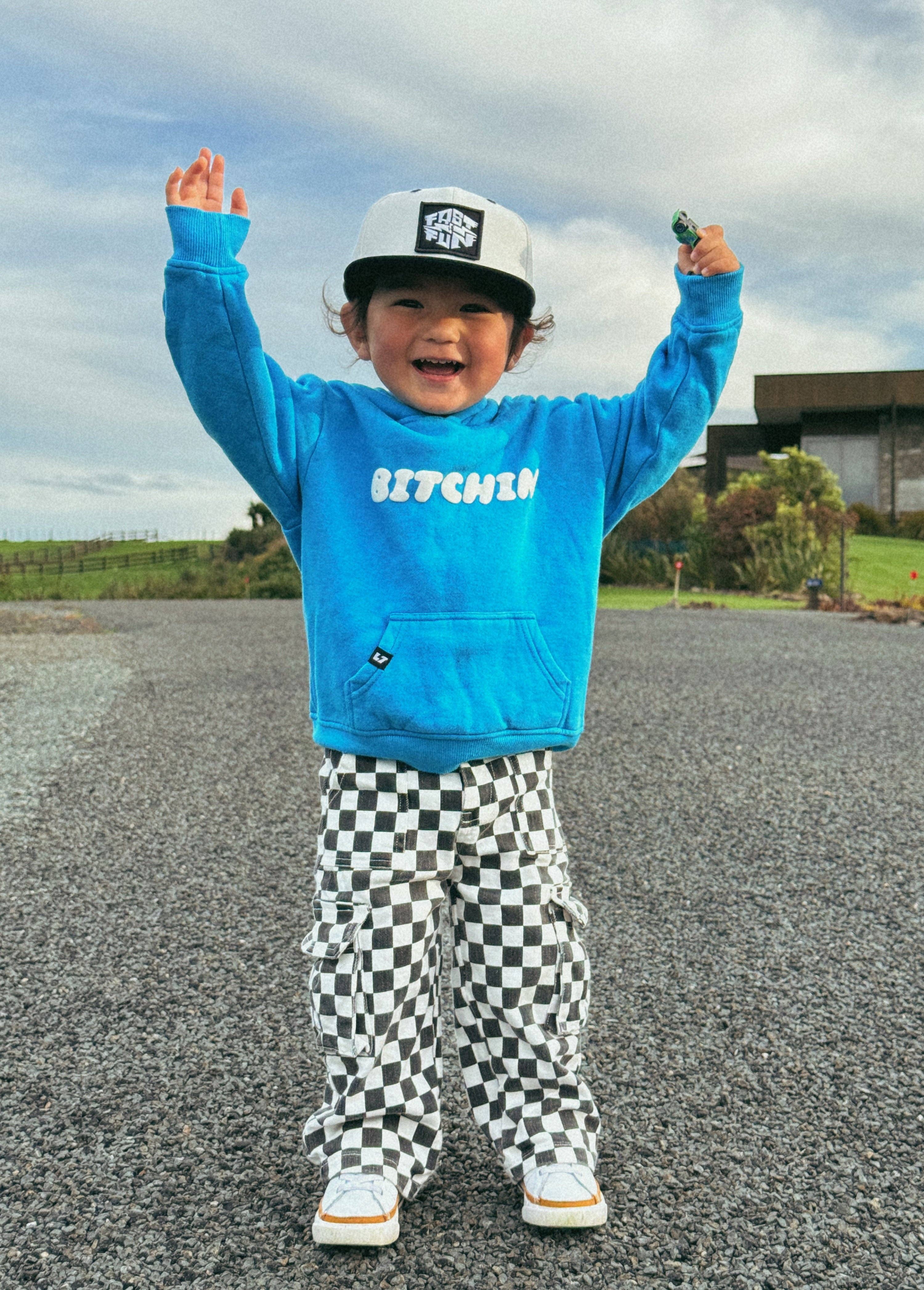 Checkered Baggy Cargo Pants