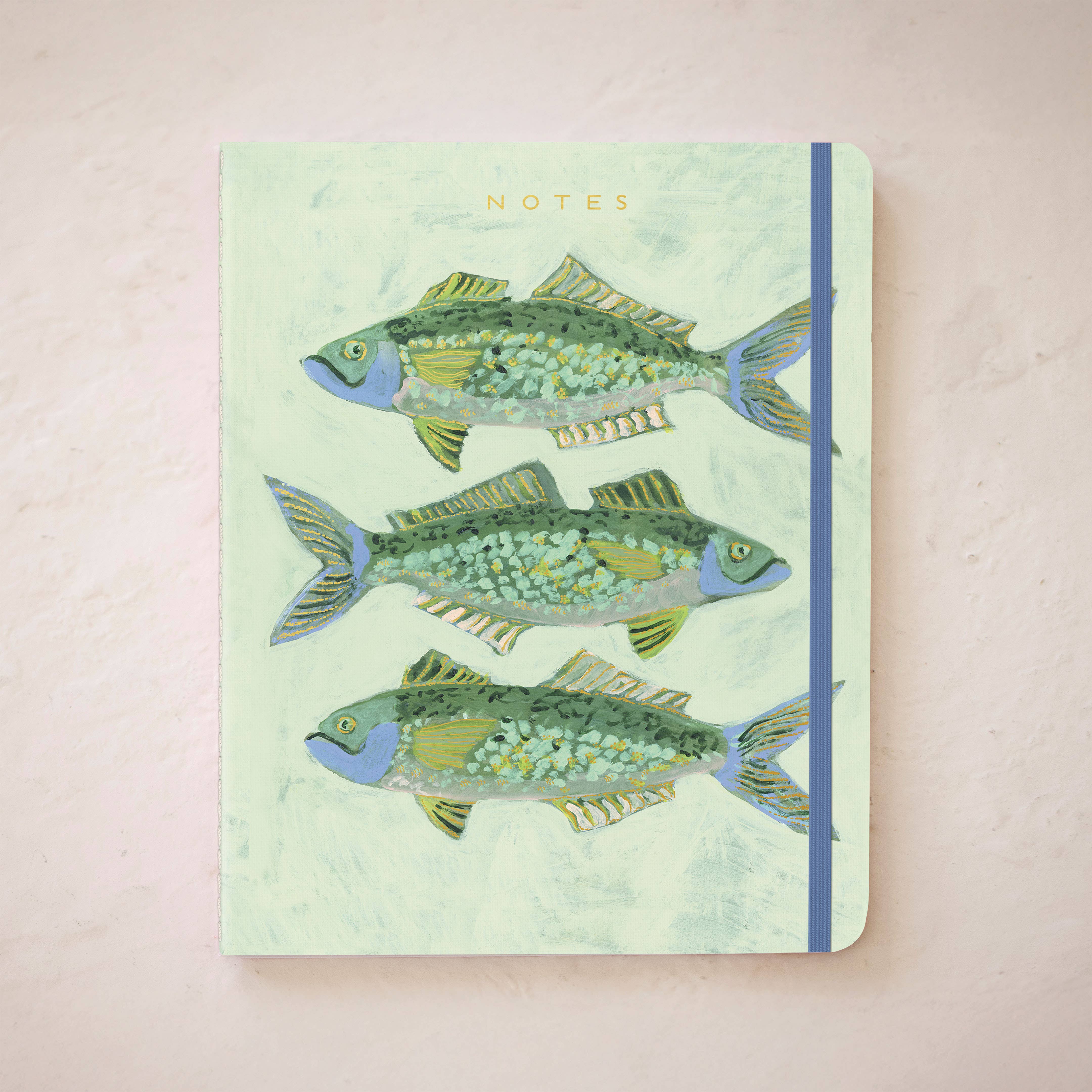 Three Fish Seedlings Sewn Trio Notebook Set
