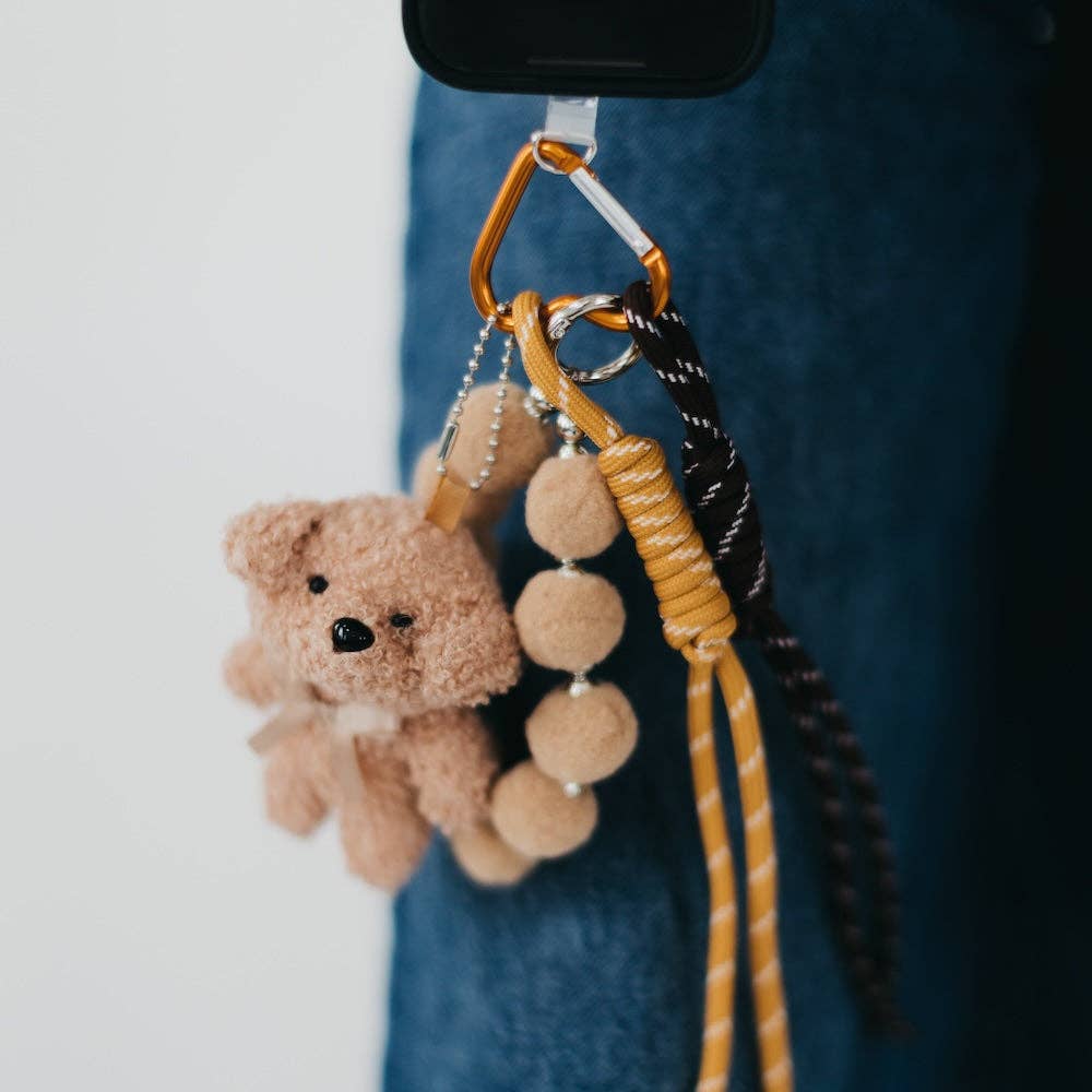 Teddy Bear Rope Charm Key Chain