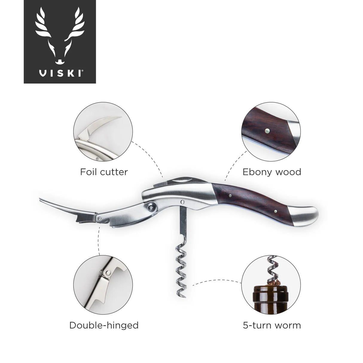 Admiral Double Hinged Corkscrew
