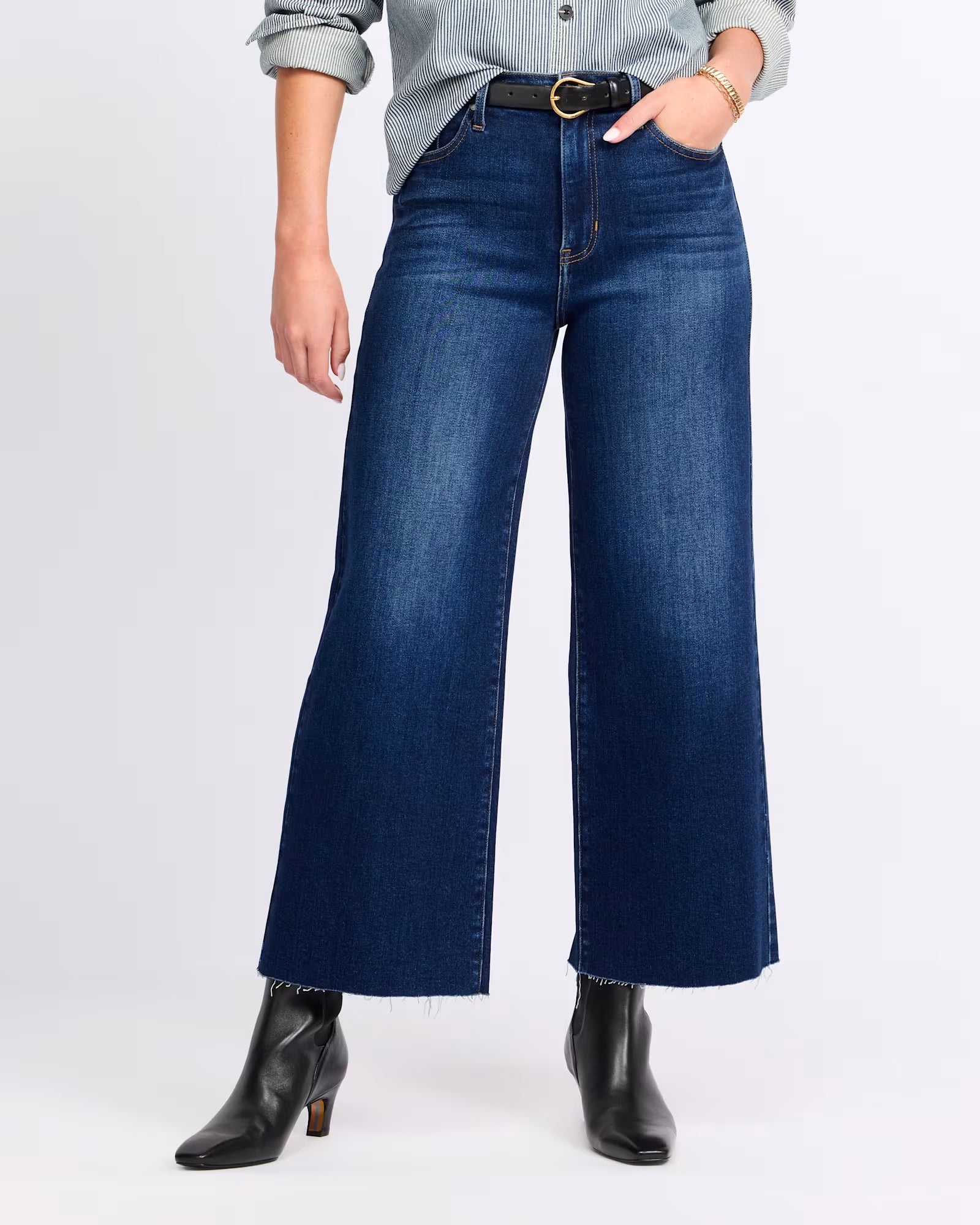 Paola A Line Scissor Hem Wide Leg