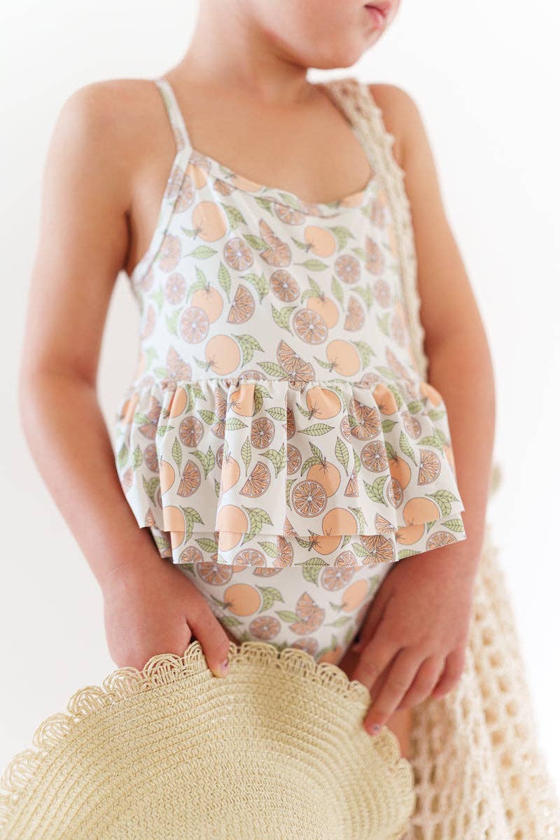 Ruffled Strappy SPF One Piece
