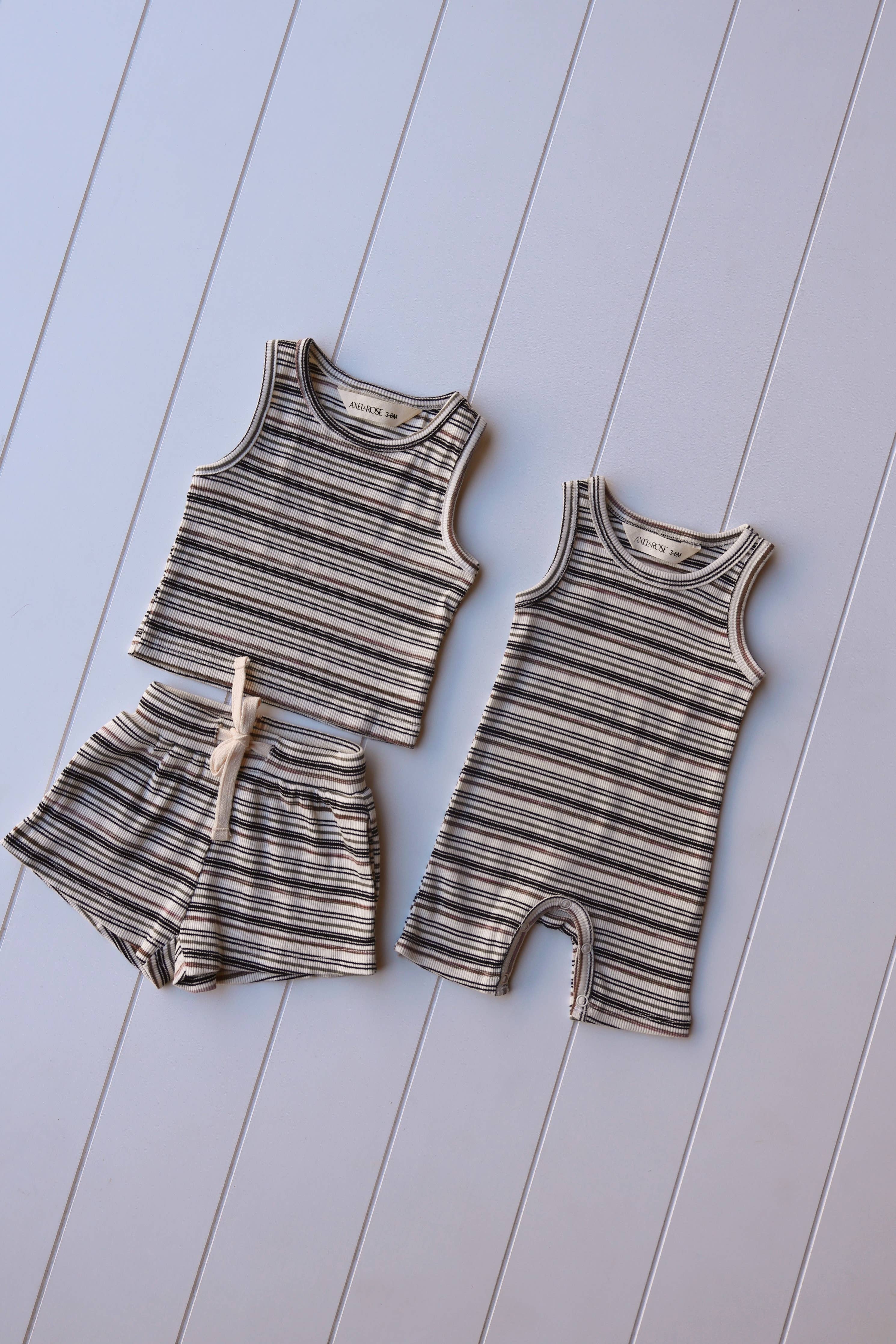 Stripe Tank Summer Sets