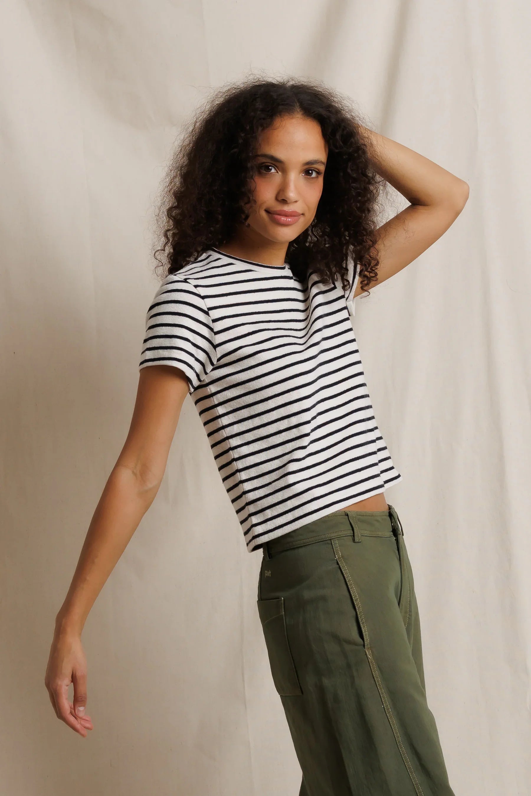 Carter, jersey stripe tee