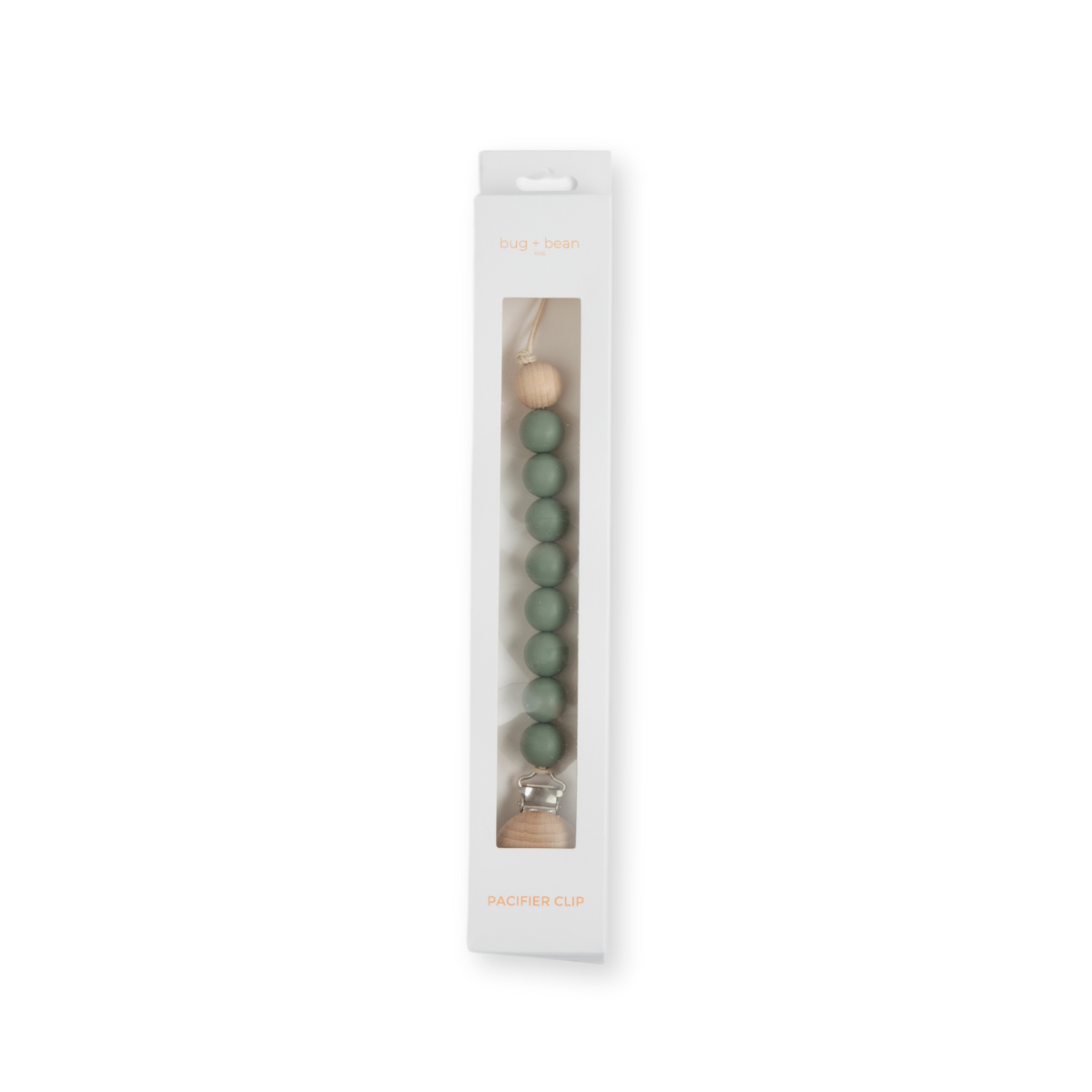 Pacifier Clip Holder | Silicone + Beech Wood | Walnut