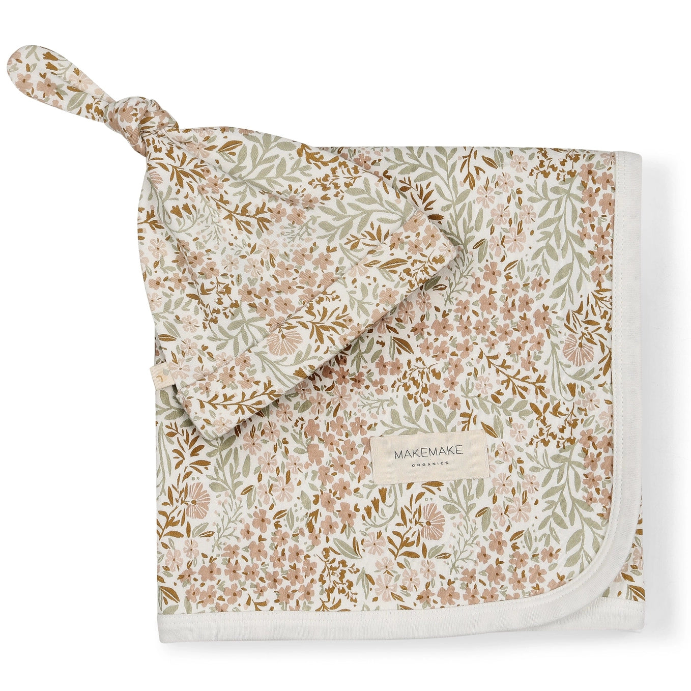 Organic Swaddle Blanket & Hat