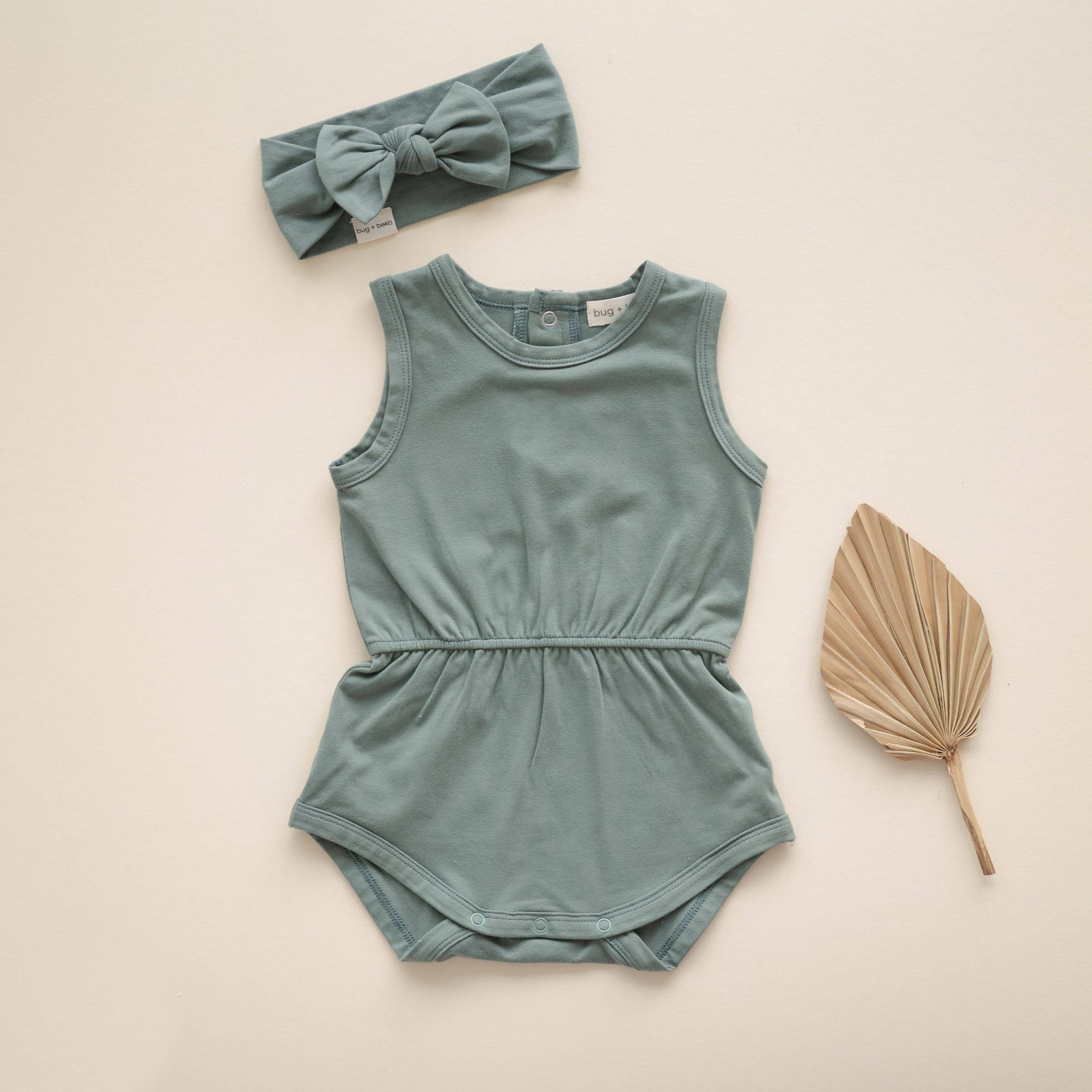 Organic Cotton Headband – Basil Green