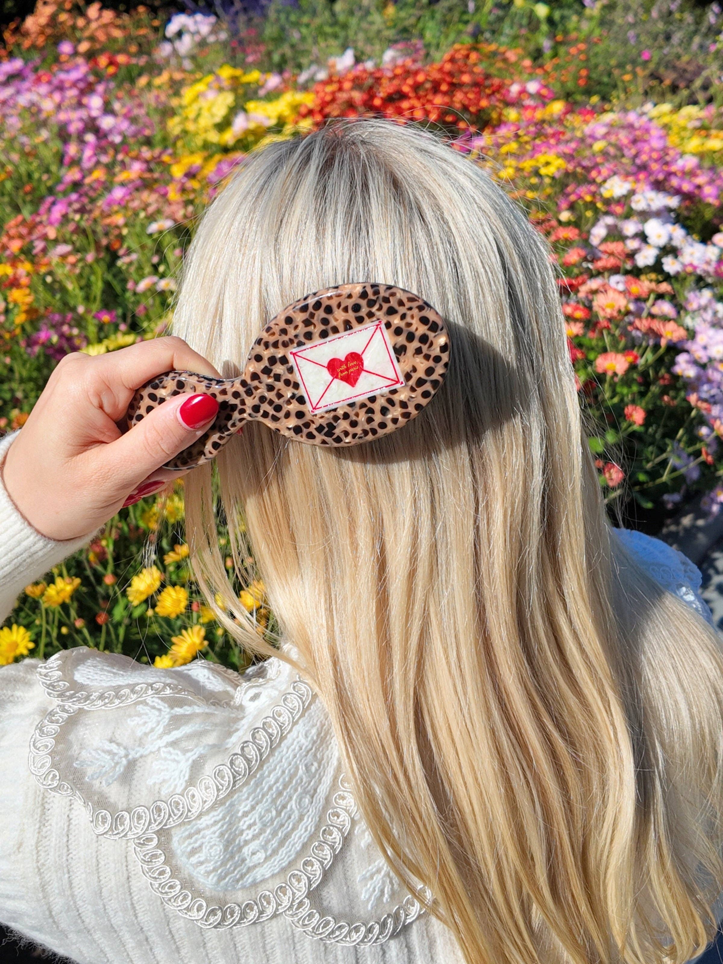 Hand-painted Love Mail Handbag Hero Brush | Eco-Friendly