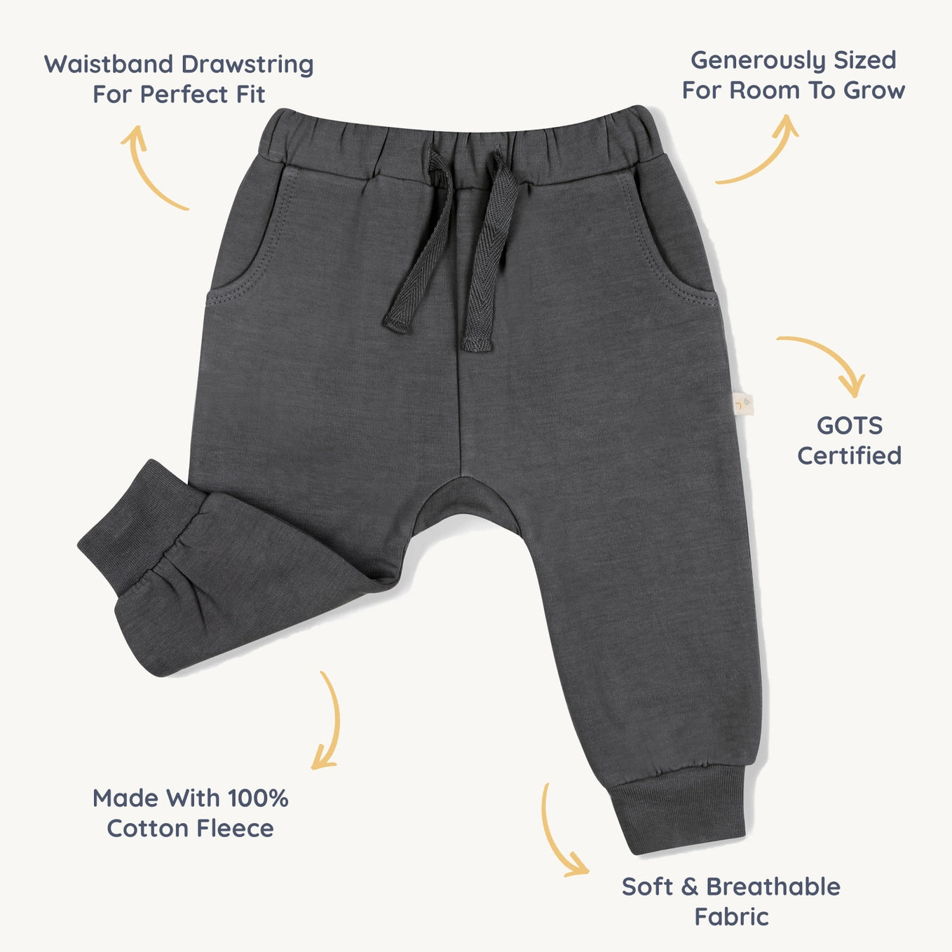 Organic Fleece Jogger Pants