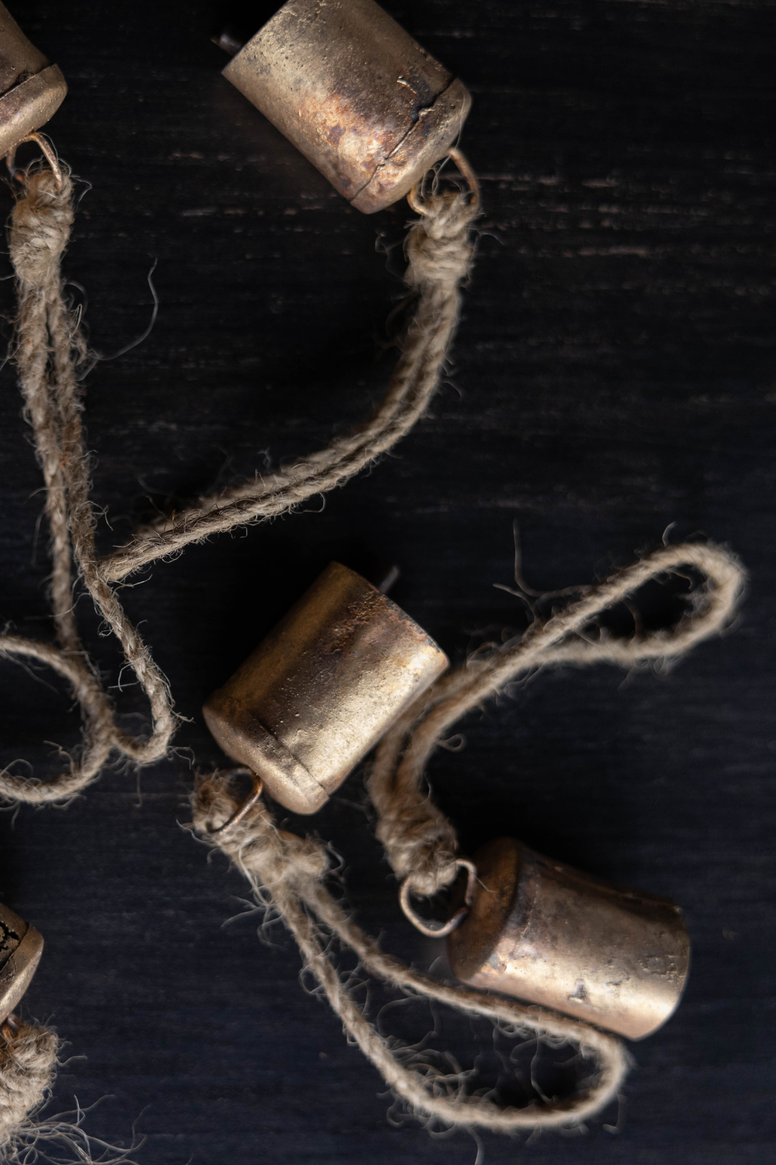 Barrel Iron Bell Ornaments (set of 5)