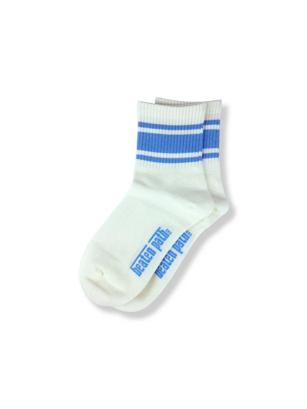 Blue crew stripe socks