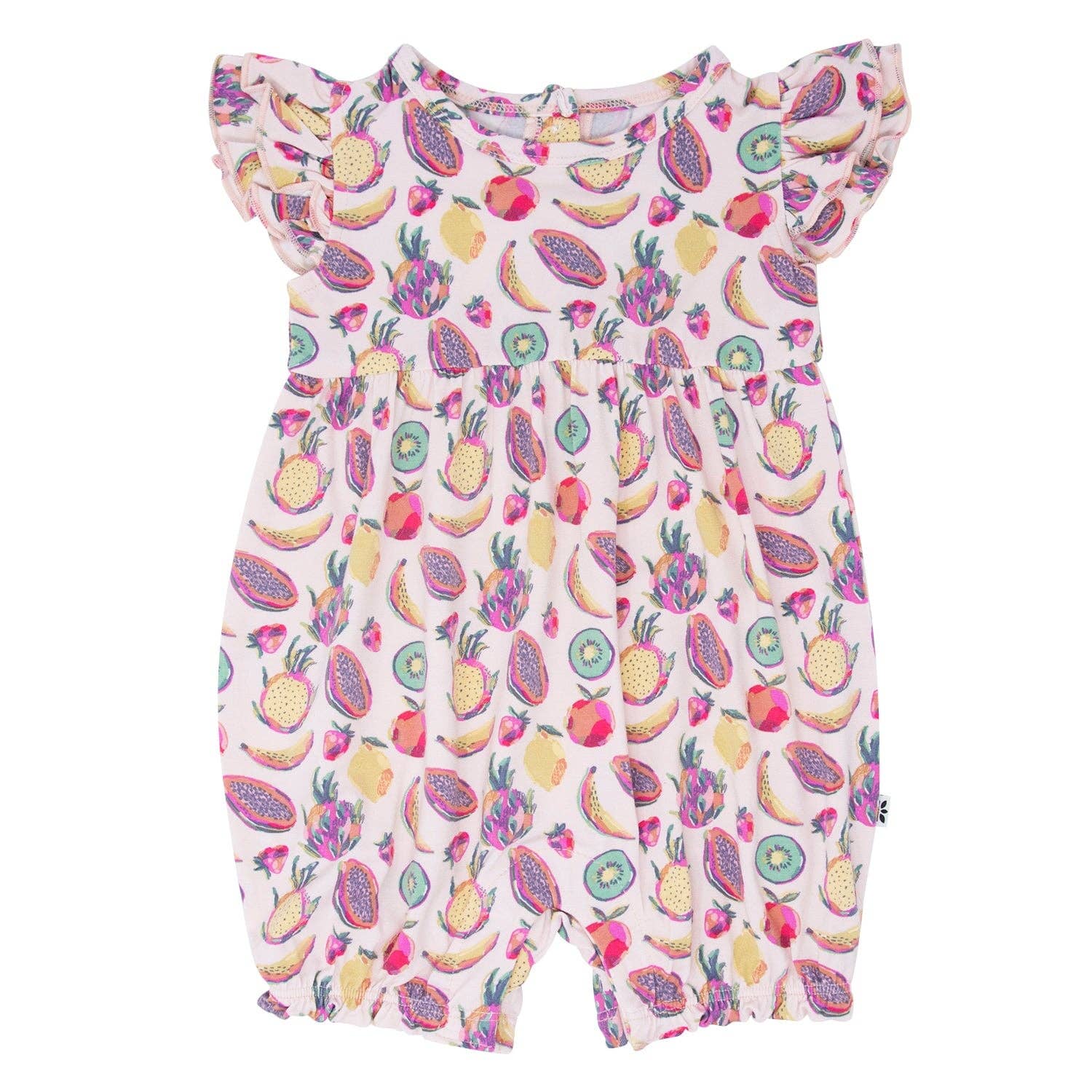 Ruffle Romper - Tropical Fruits