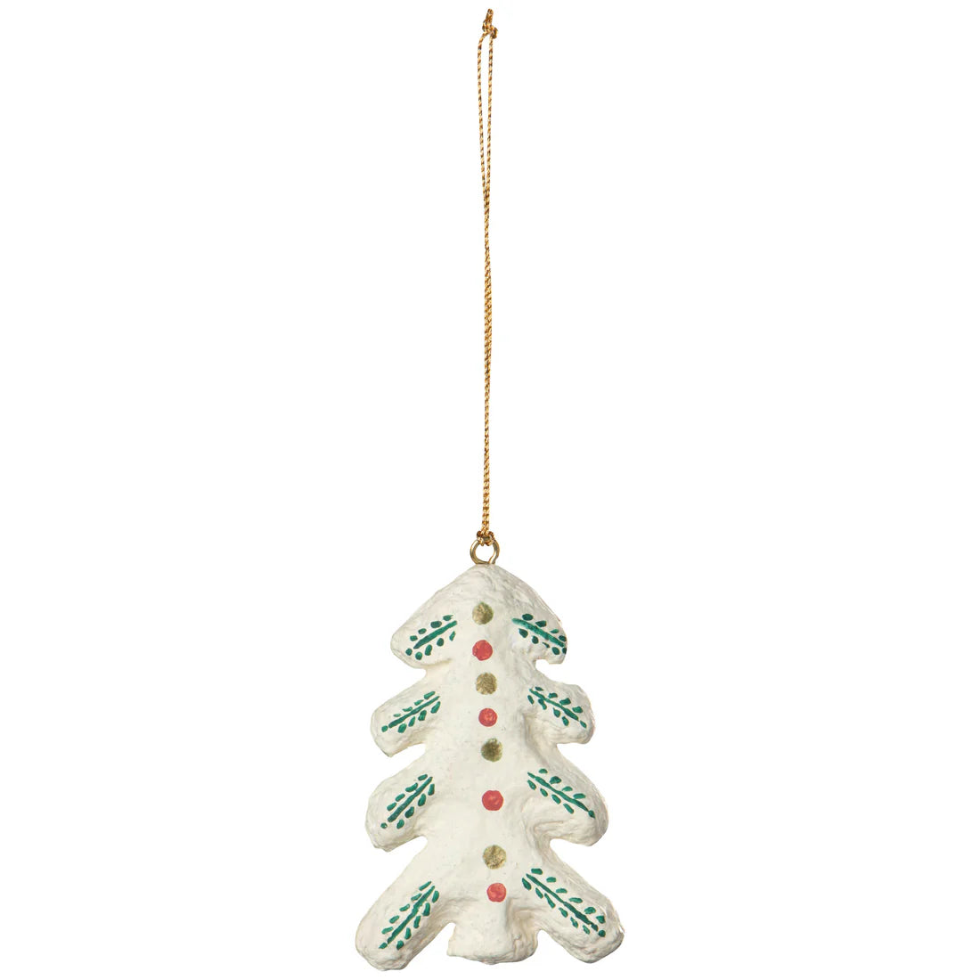 Yuletide Mache Christmas Tree Ornaments