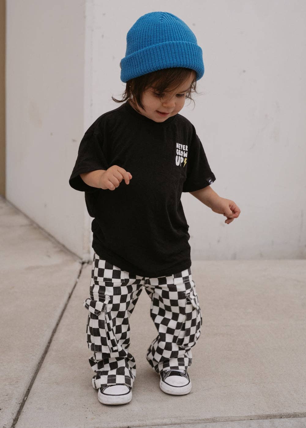 Checkered Baggy Cargo Pants