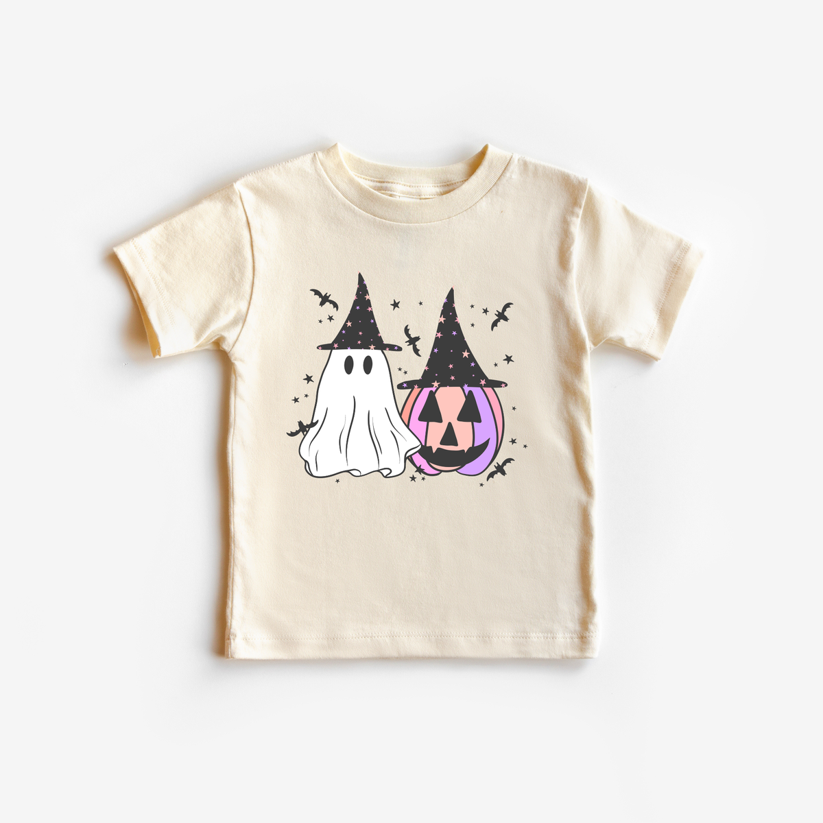 Whimsical Ghost and Pumpkin