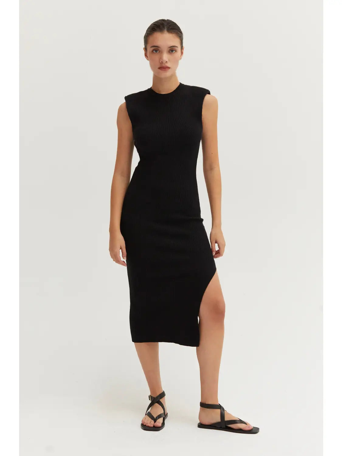 Iris Power Ribbed Sweater Dress