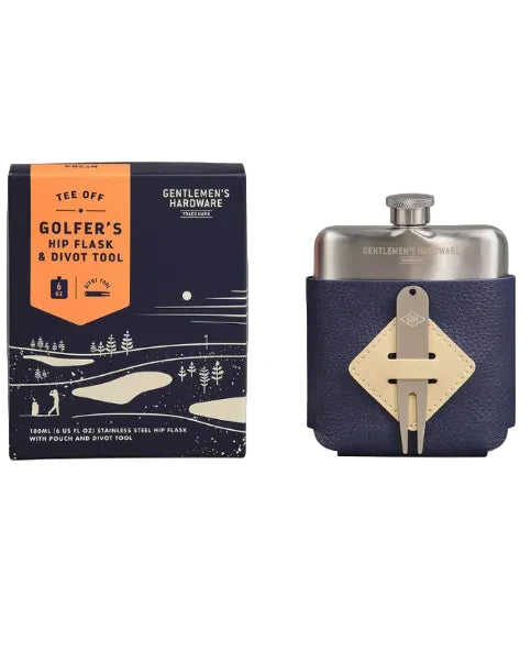 Gentlemen's Hardware Hip Flask and Divot Tool - Thumbnail 5