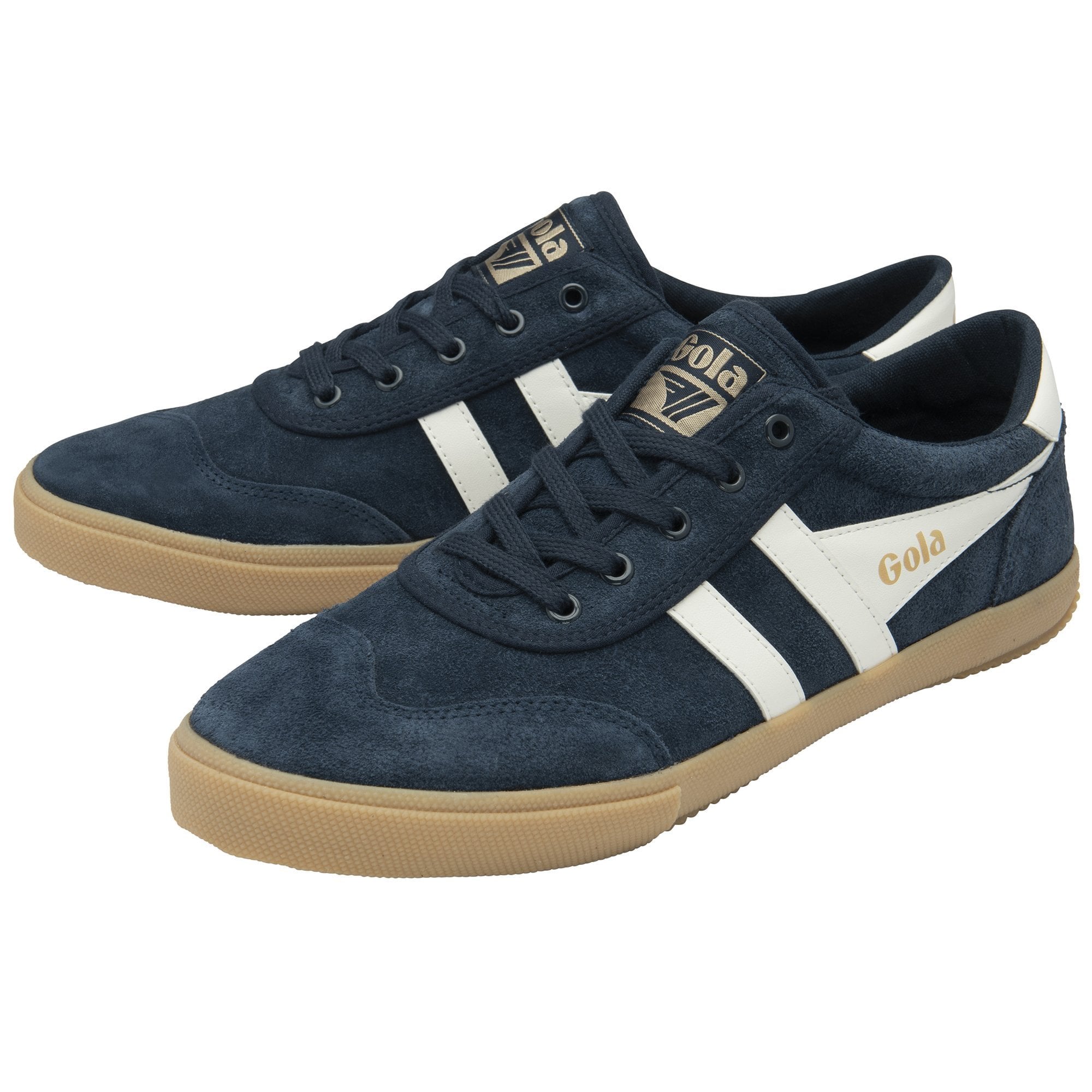 Badminton Suede Plimsolls, Mens