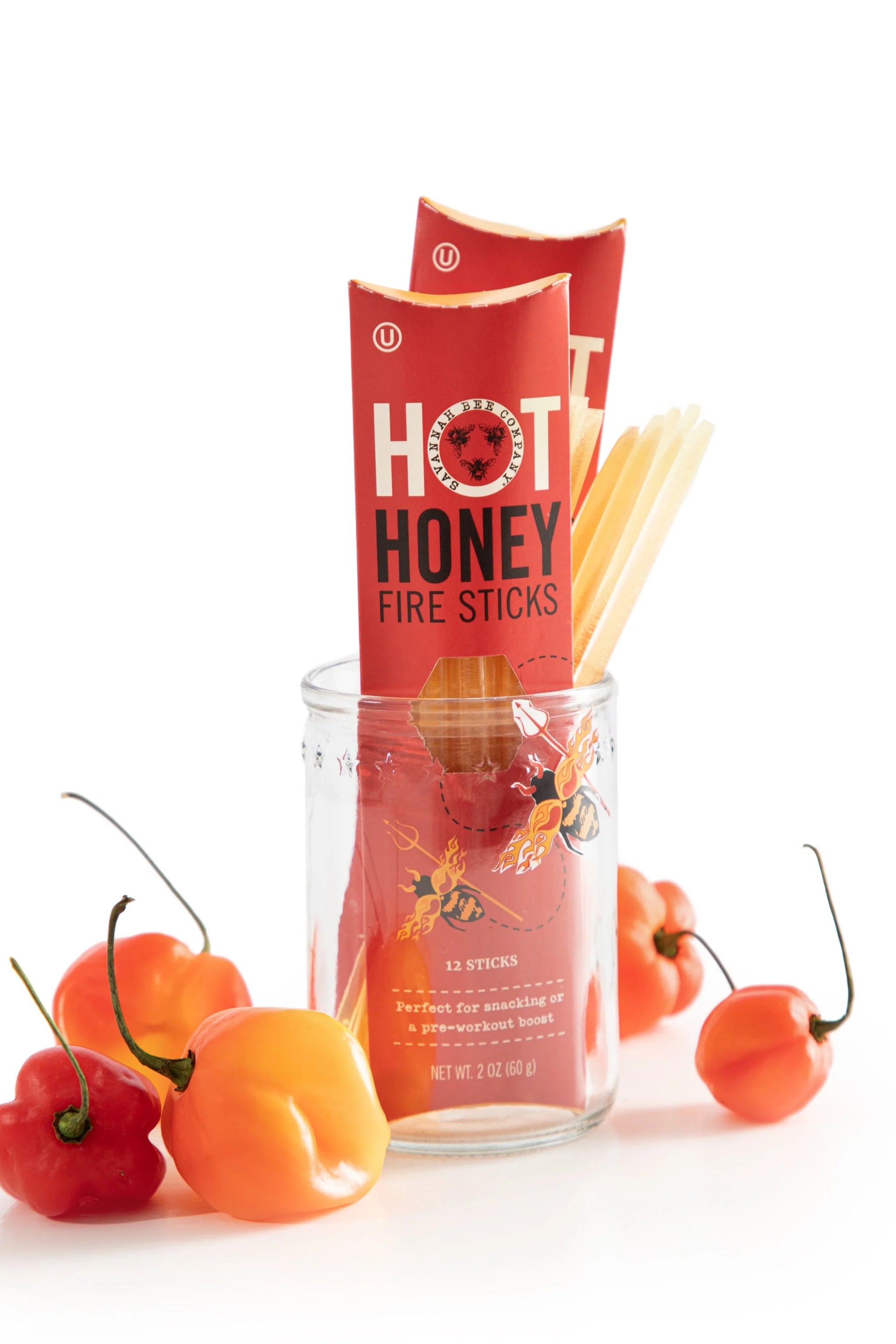 Hot Honey Straws 12 pack