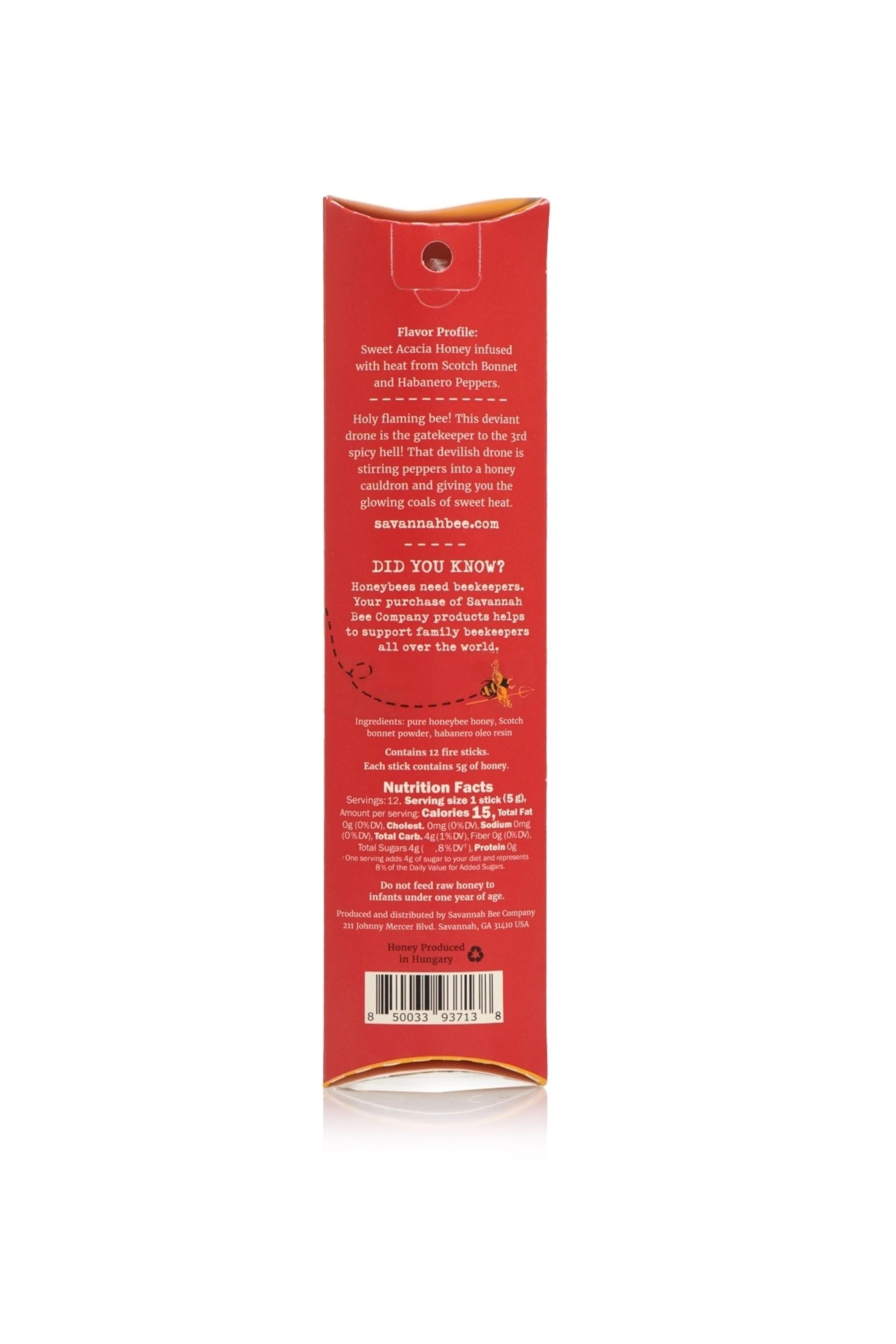 Hot Honey Straws 12 pack