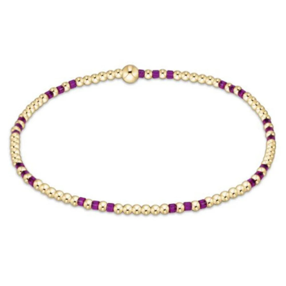 Hope Joy Pattern 2mm Bead Bracelet