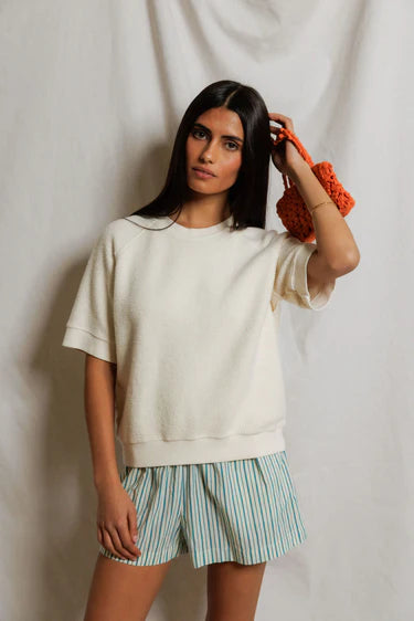 Kennedy, reverse fleece ss sweatshirt