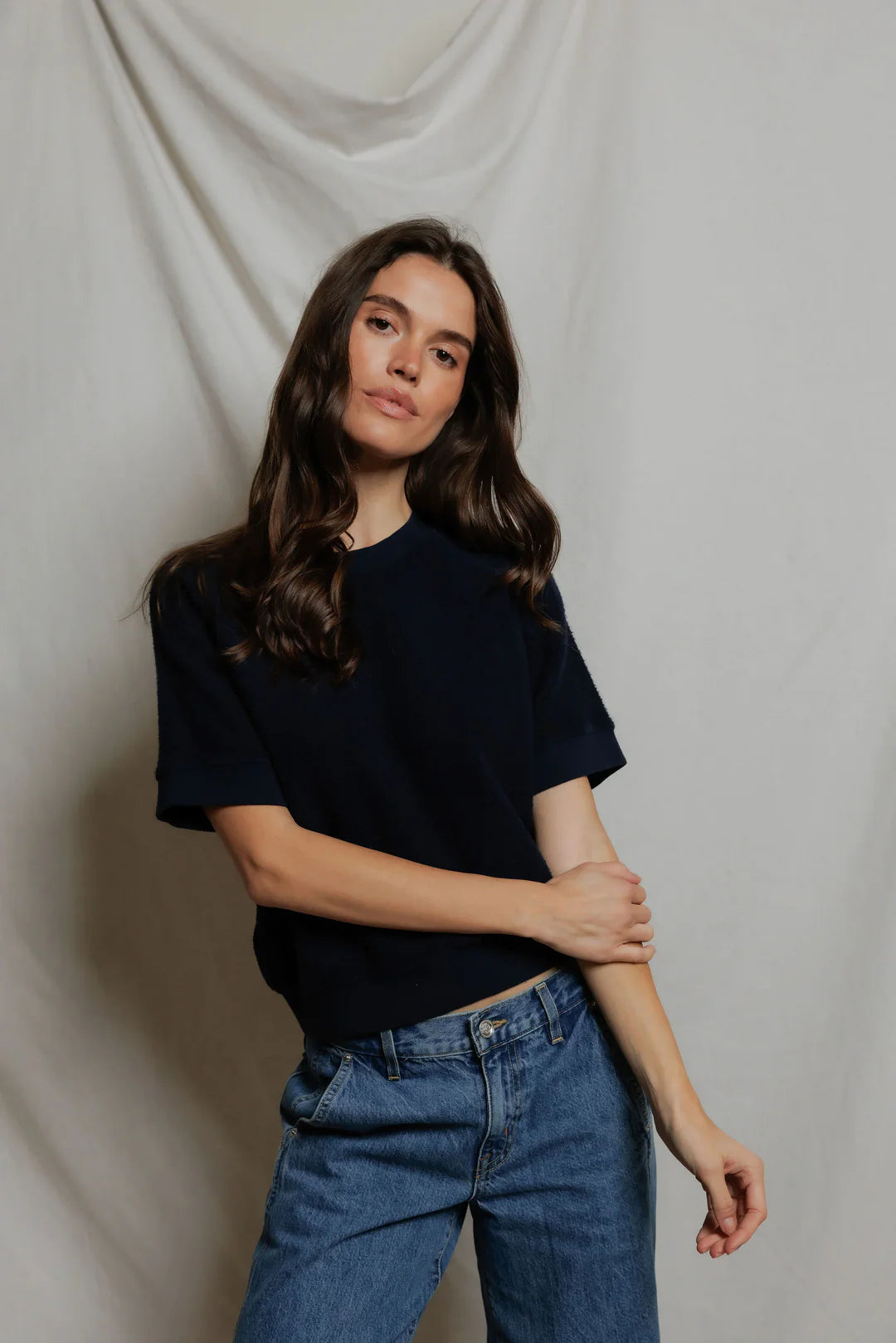 Kennedy, reverse fleece ss sweatshirt