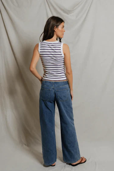 Khara Stripe, u-neck tank