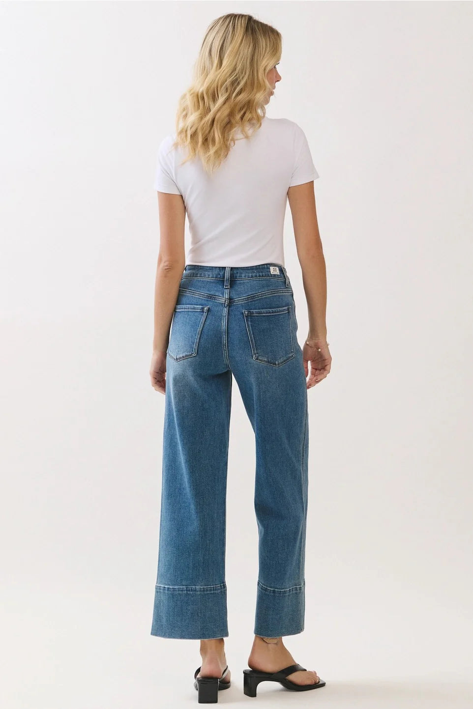 Mia Straight with Tall Hem Jean Medium Wash