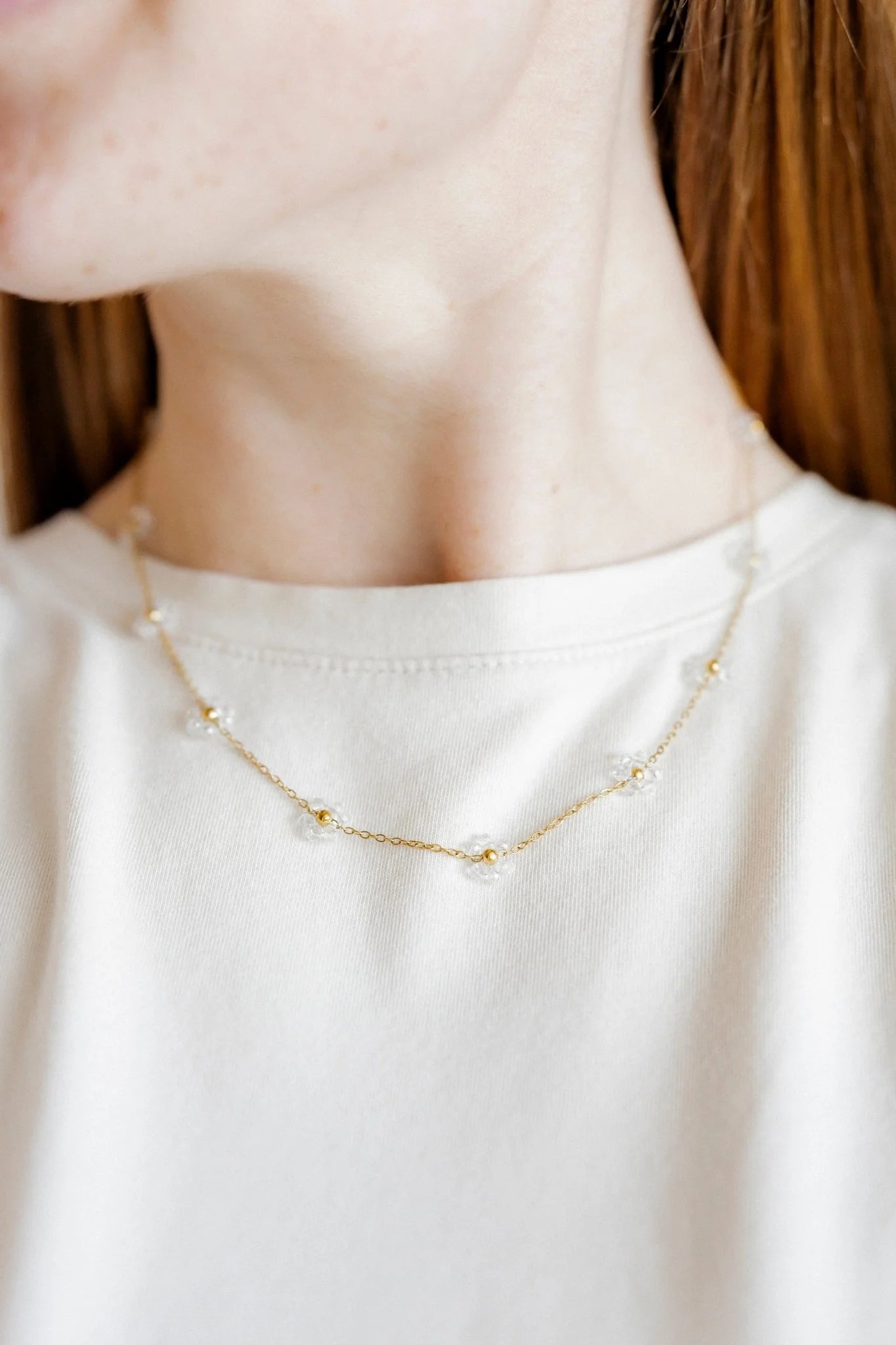 Gracie Flower Necklace