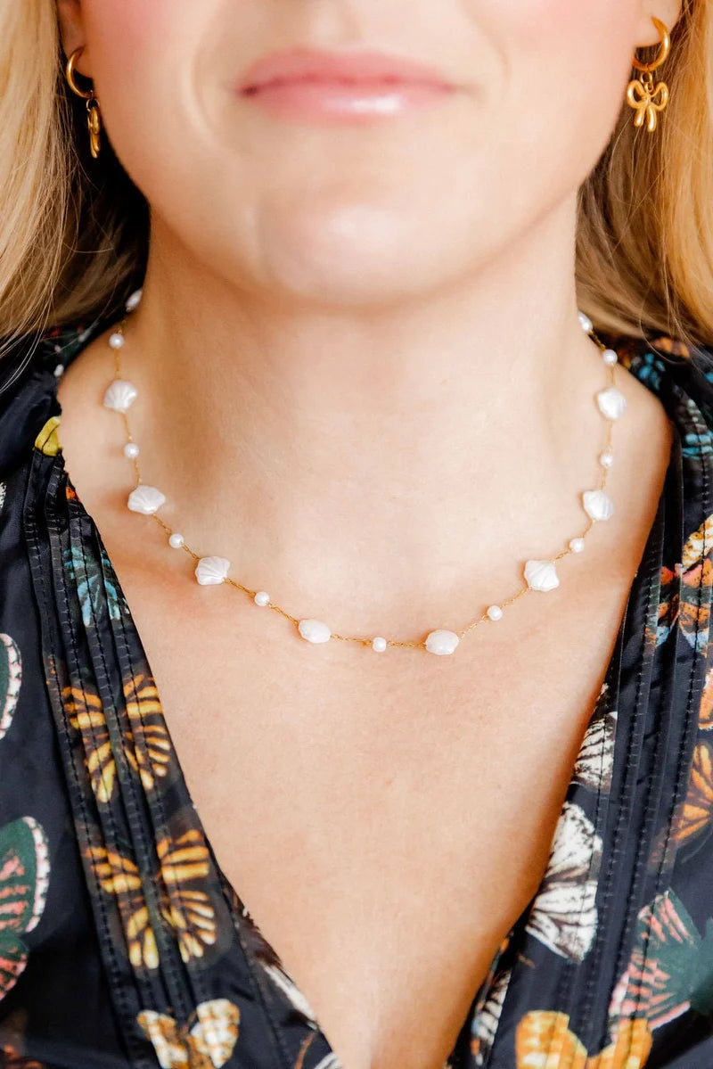 Kai Seashell Pearl Necklace